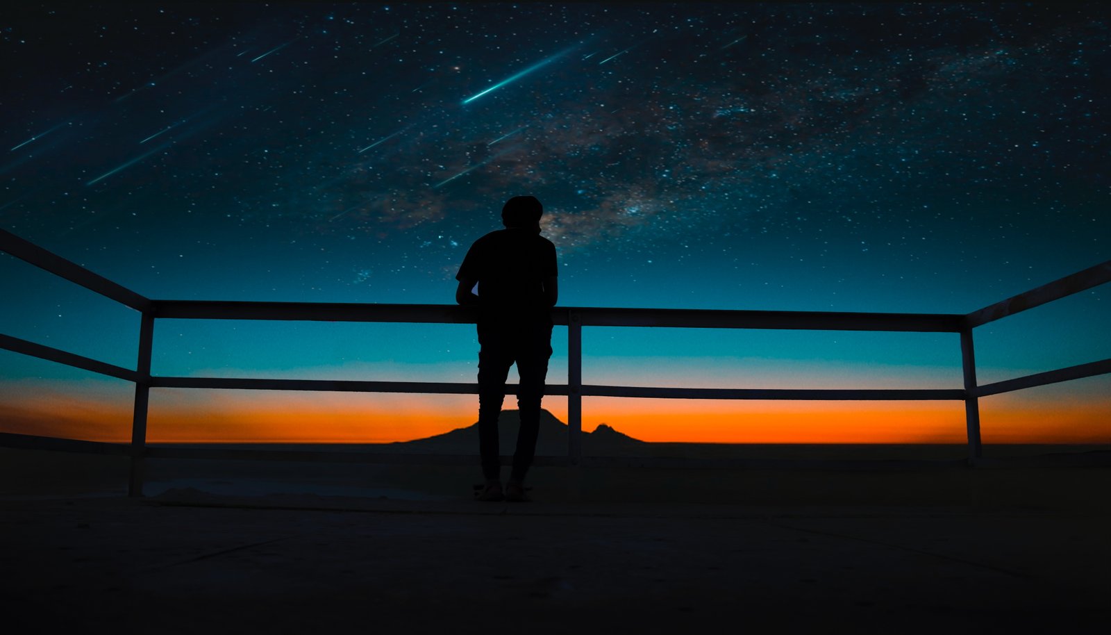 silhouette person photography stars hd night 2k 4k 5k 8k