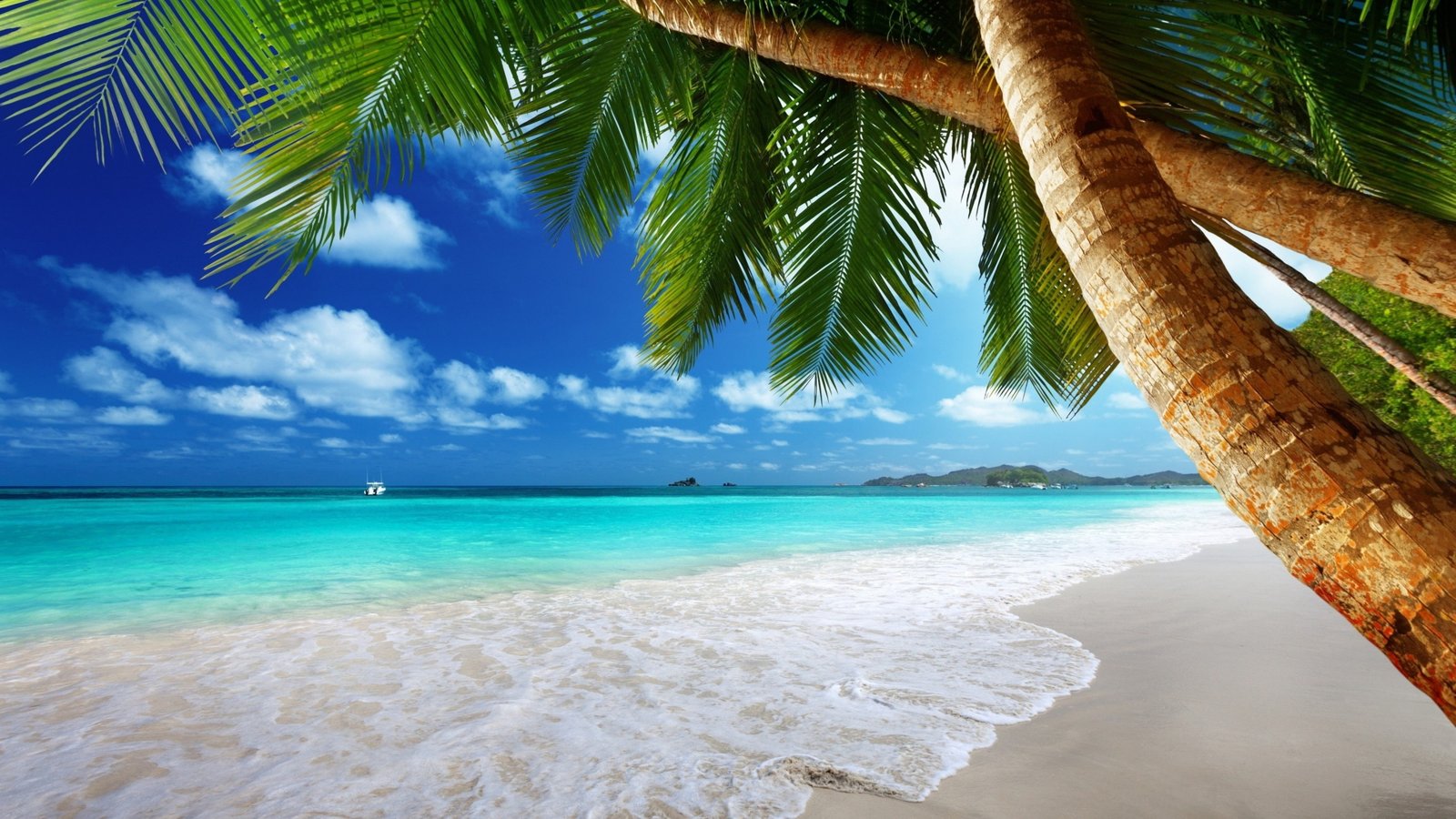 vacation summertime tropical landscape lagoon 2k 4k