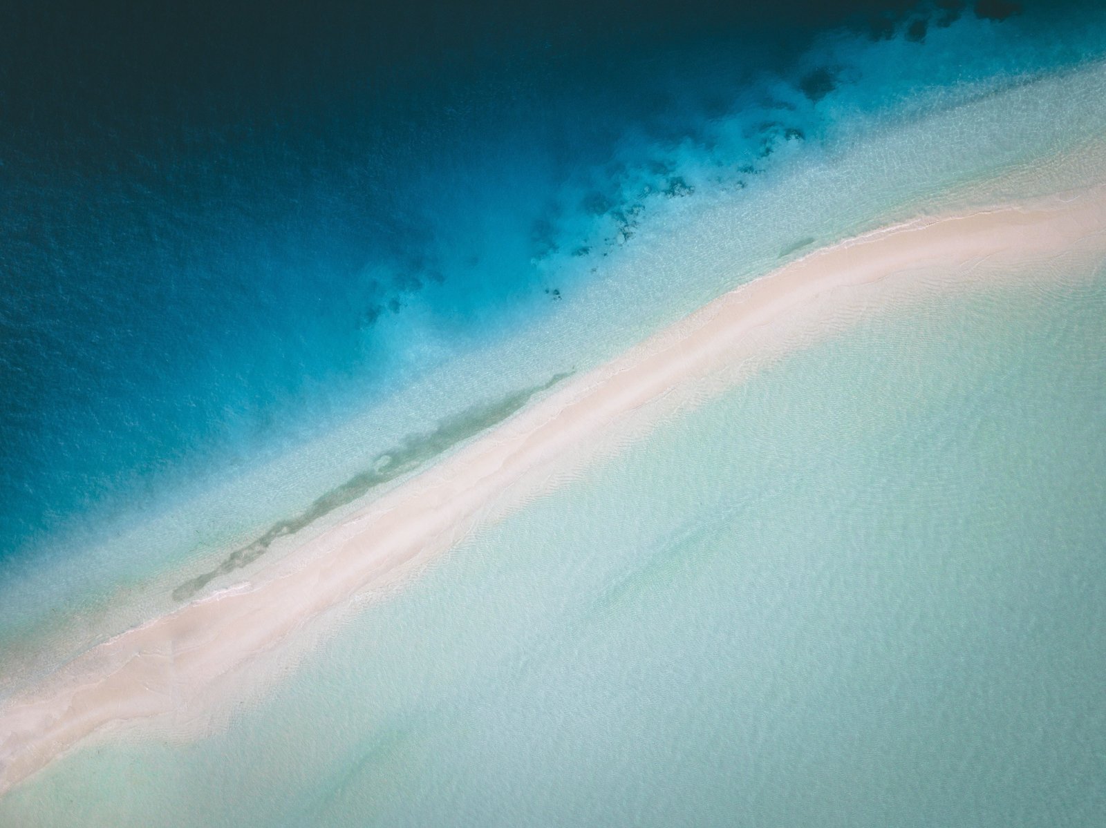 body of water Maldives tropical island beach aerial view 2k 4k