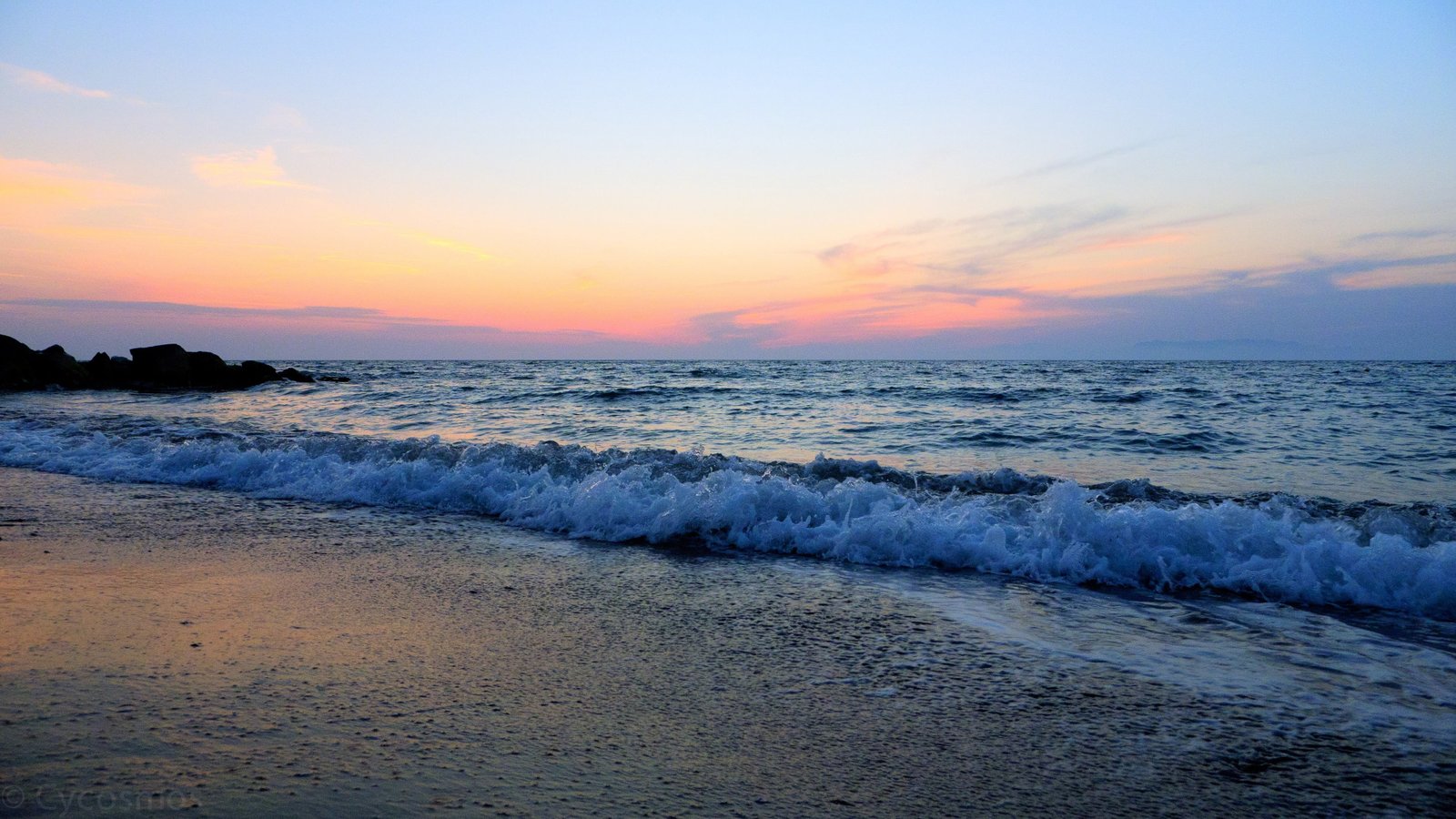 body of water sea beach sky nature horizon sunset coastline 2k 4k