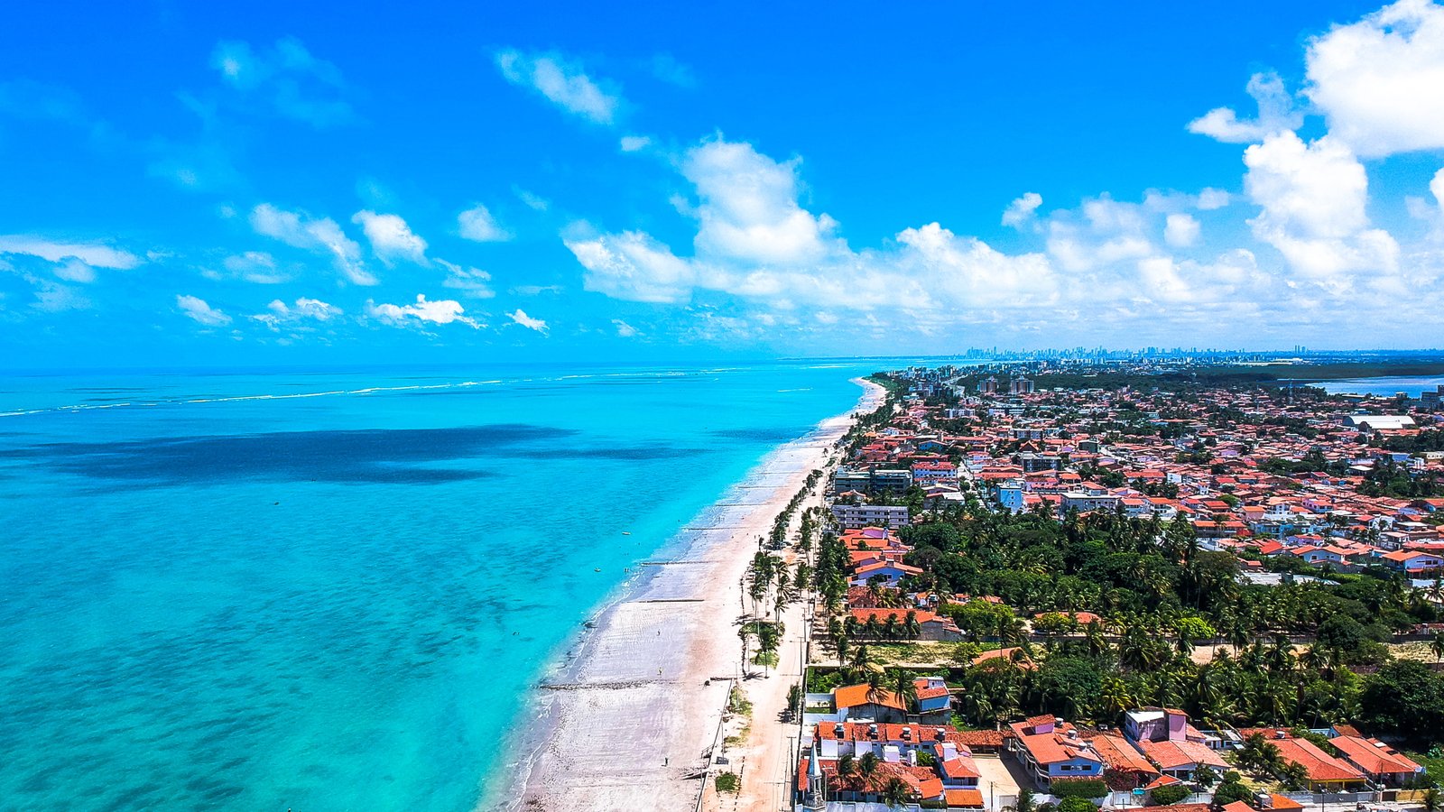 brazil cabedelo praia formosa para ba drone cam view 2k 4k