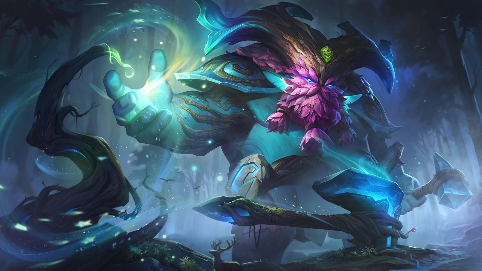 Elderwood Ornn League Of Legends Riot Games goat nature 2k 4k 5k 8k