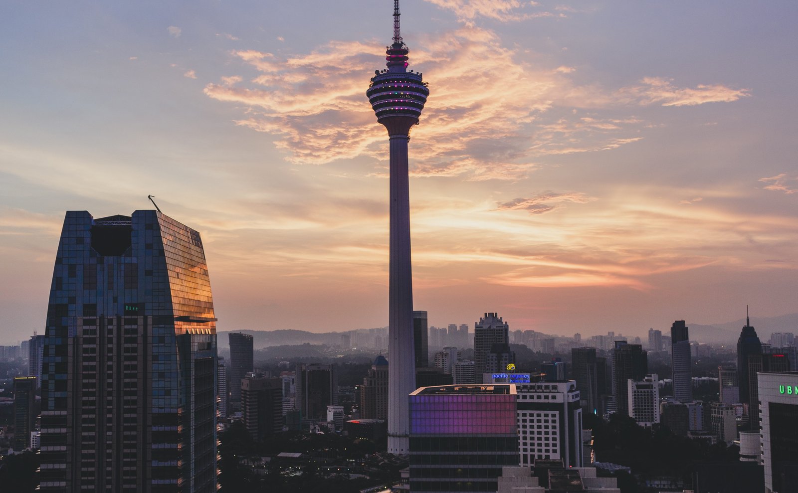 gray concrete tower at daytime kuala lumpur kl sunset 2k 4k 5k