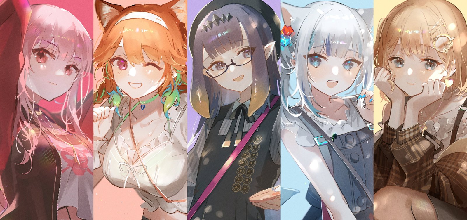 Hololive Gawr Gura Mori Calliope Ninomae Ina nis Takanashi Kiara 2k 4k