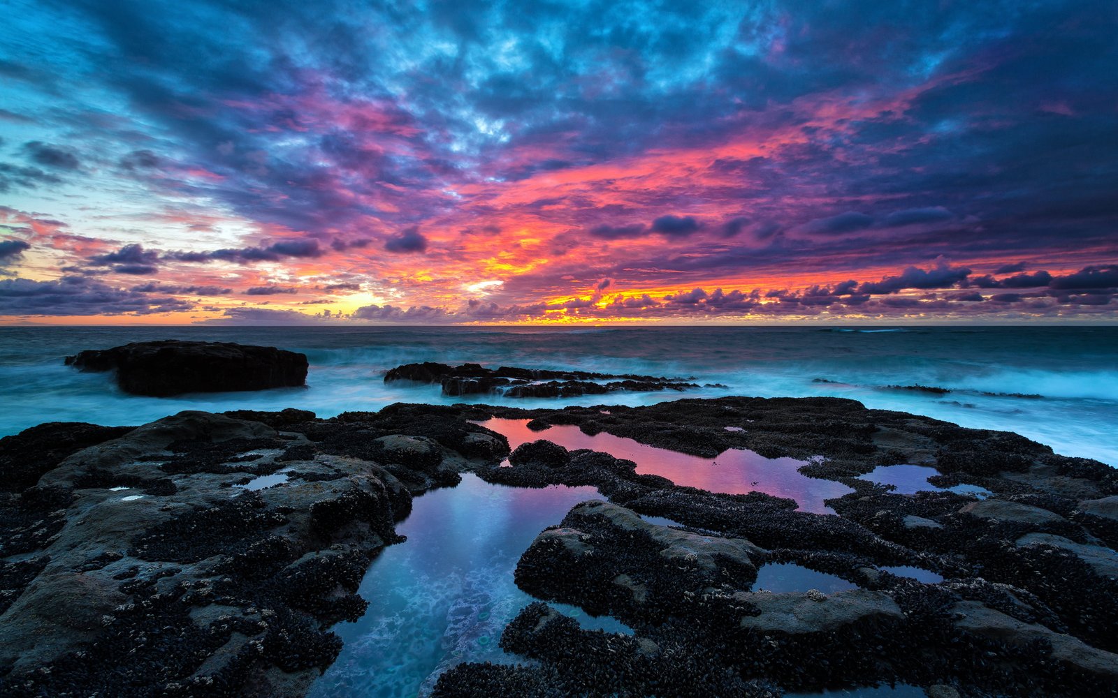 Pacific Ocean Sunset At Cape Arago On The Oregon Coast Usa Desktop Free Download For Windows 2k 4k