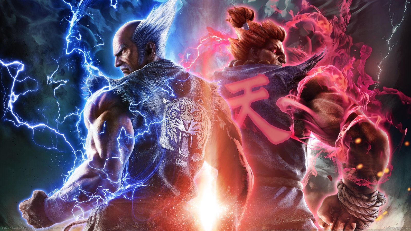 Tekken 7 game wallpaper motion women people illuminated group of 2k 4k