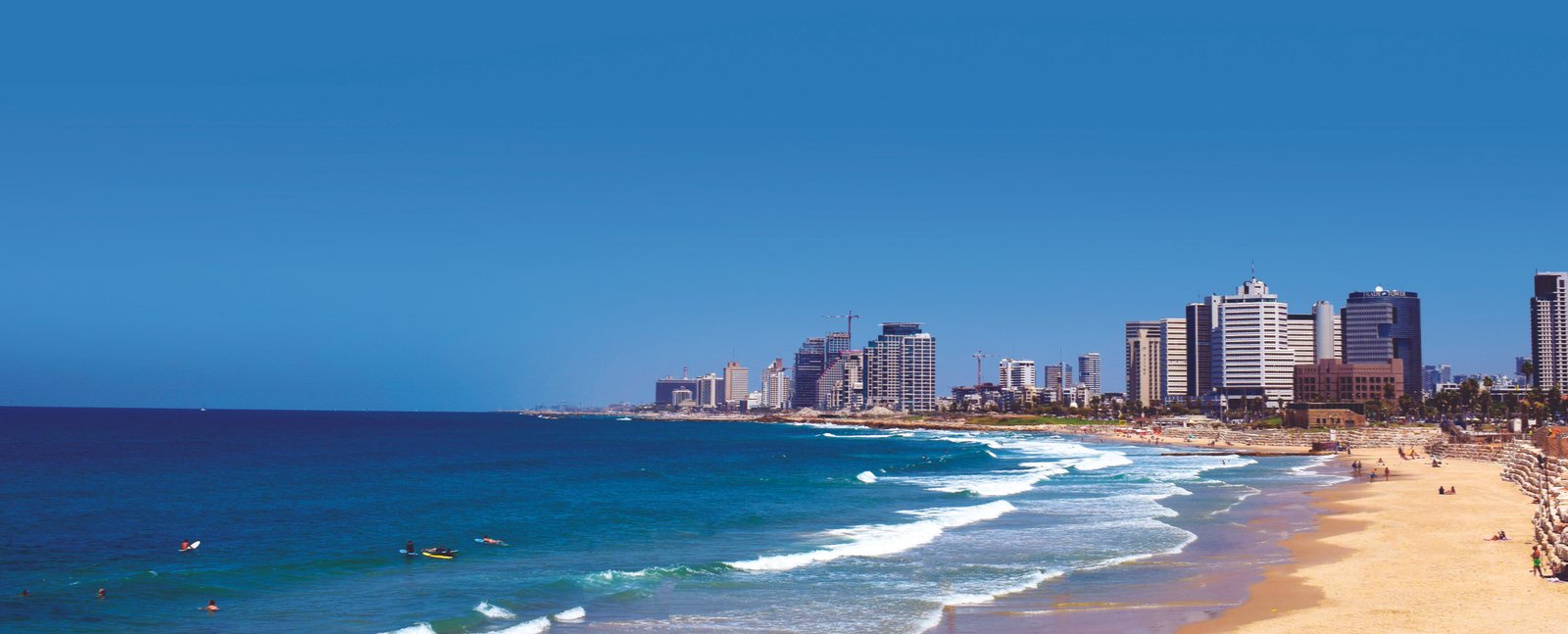 tel aviv jaffa israel sun beach sand sea blue hotel 2k 4k 5k