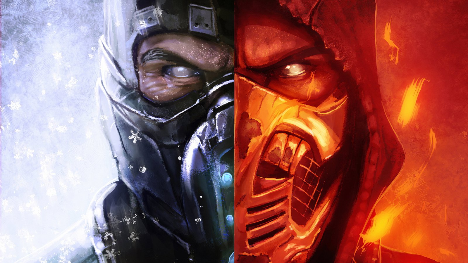 Video Game Mortal Kombat 11 Scorpion Sub Zero 2k 4k