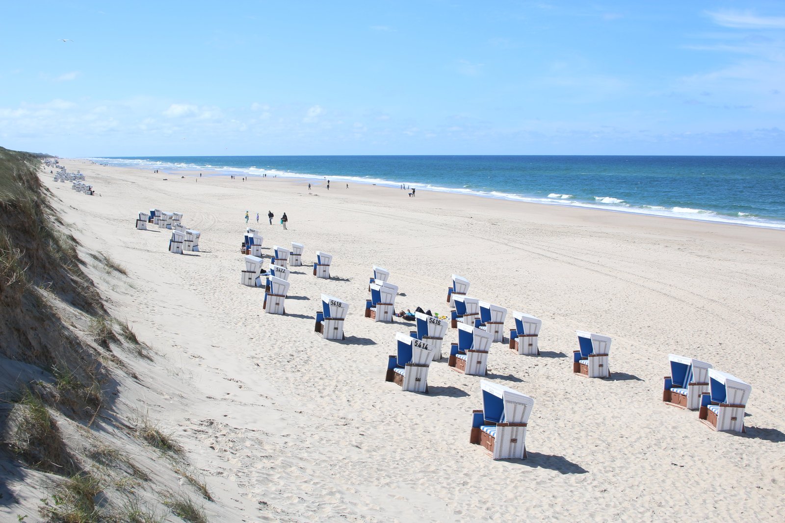 Baltic Sea beach chairs ocean Sylt water 2k 4k 5k
