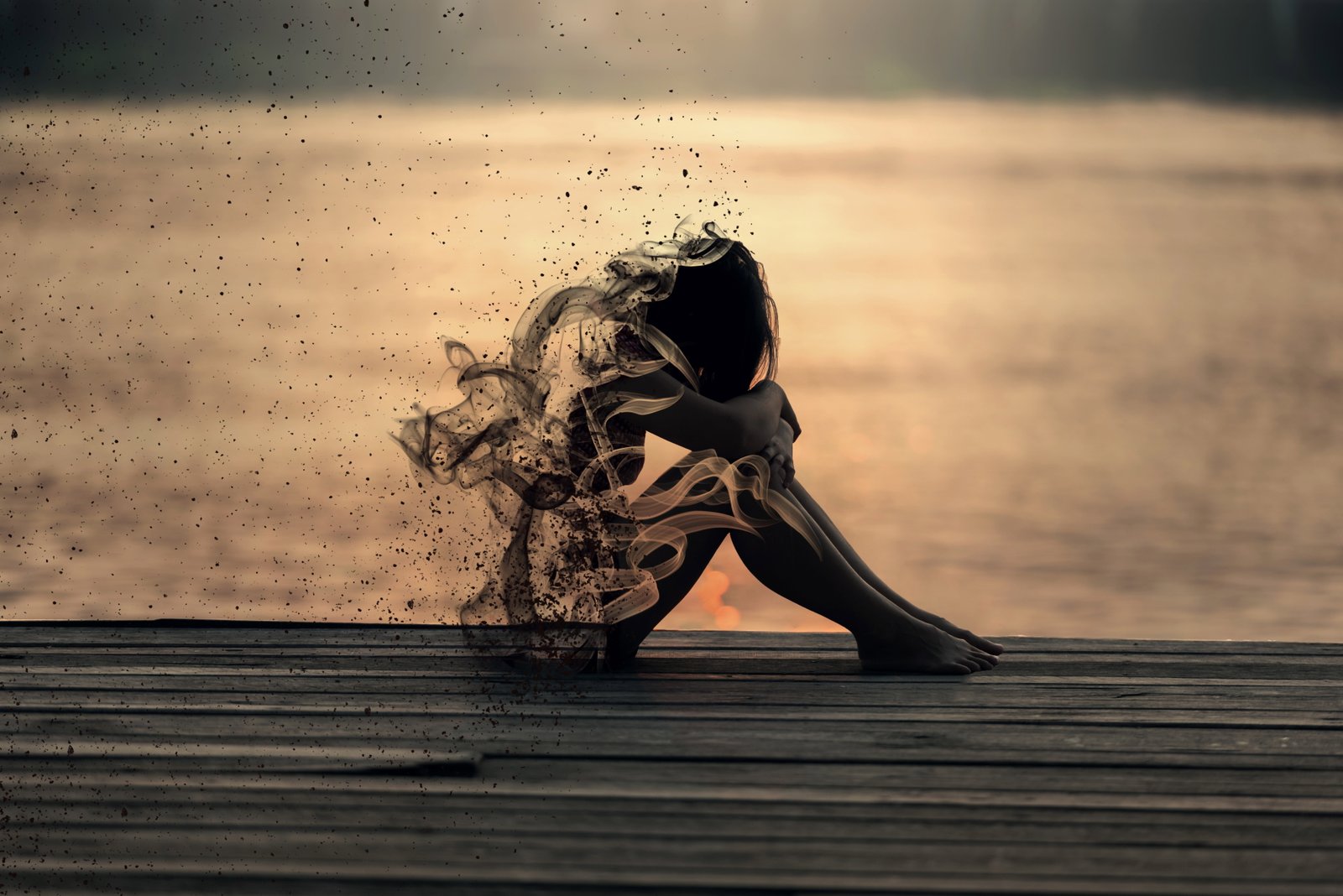 girl artist artwork digital art hd sad alone 2k 4k 5k