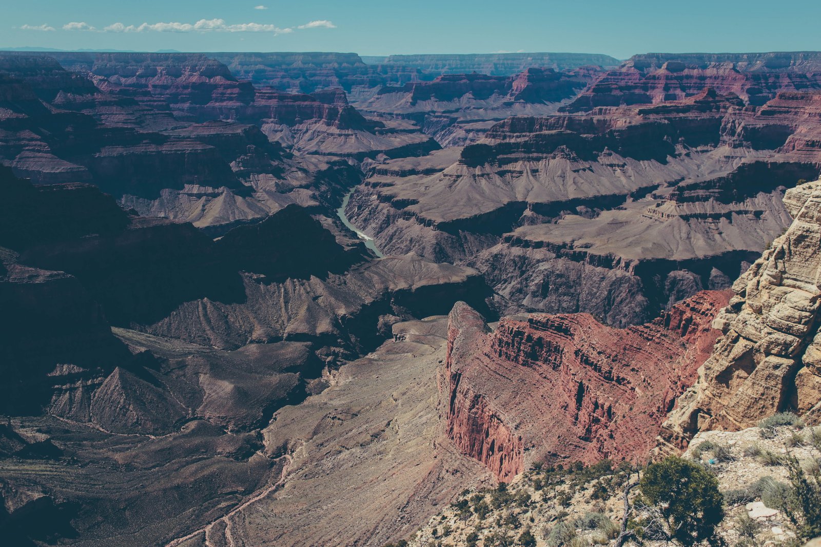 aerial view of mountain under the blue sky scenery a canyon 2k 4k 5k