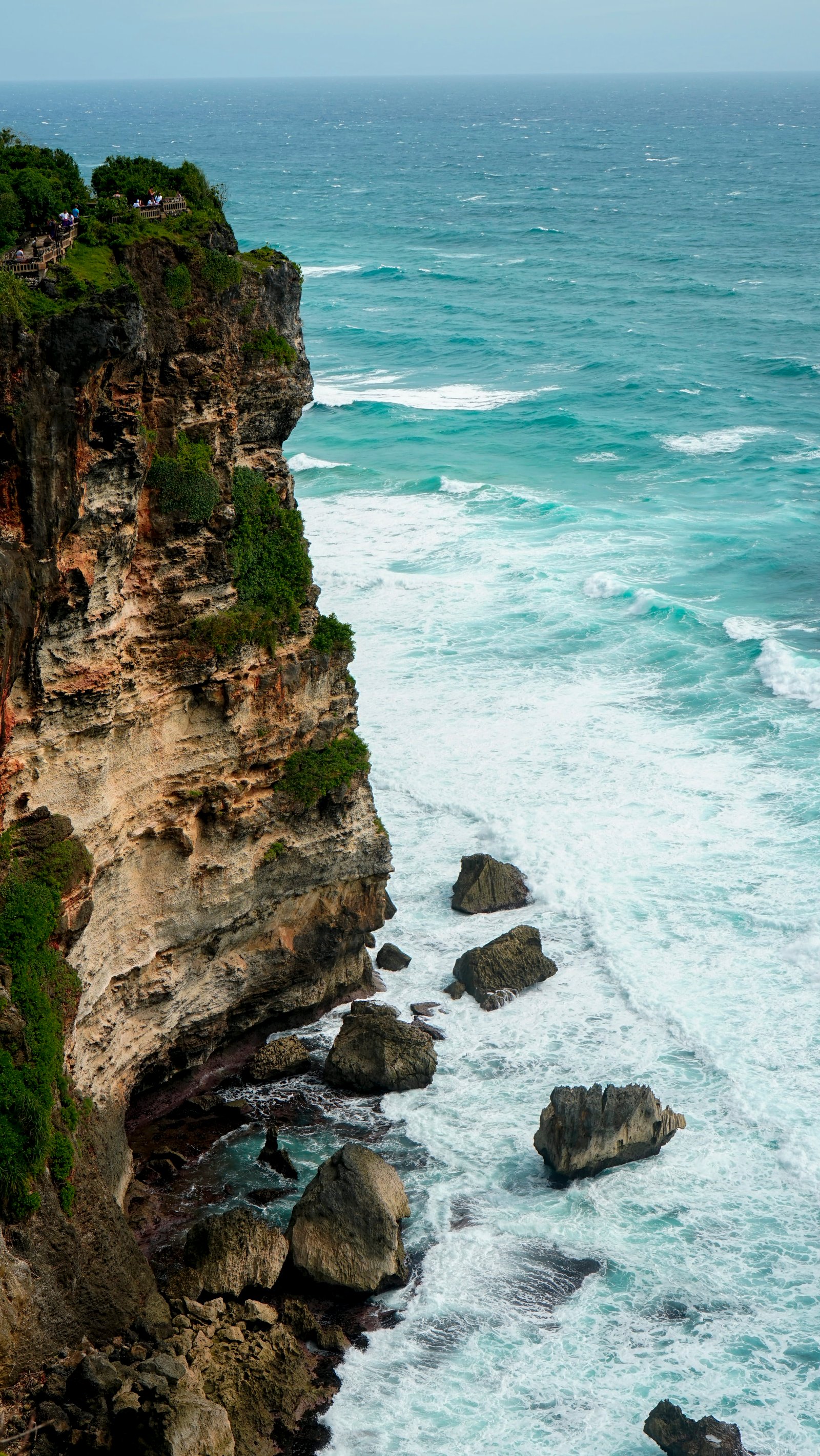 bali indonesia cliff summer beach ocean sea rock water 2k