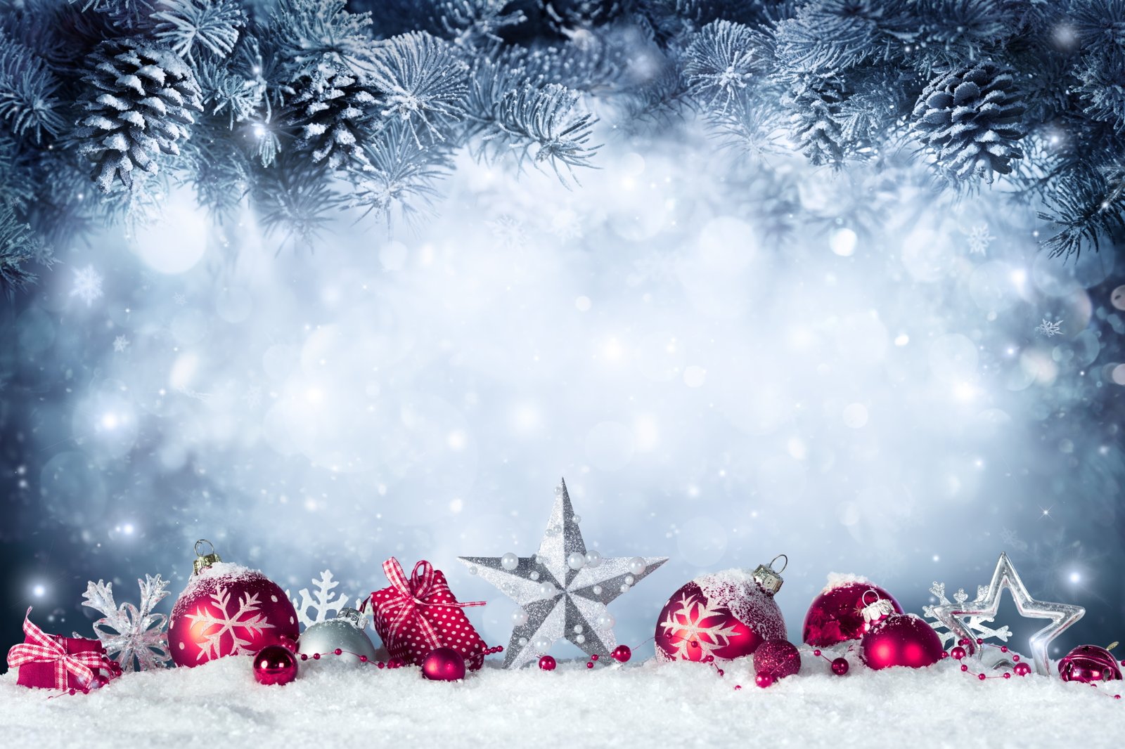 Christmas wall decor New Year balls winter snow merry christmas 2k 4k 5k