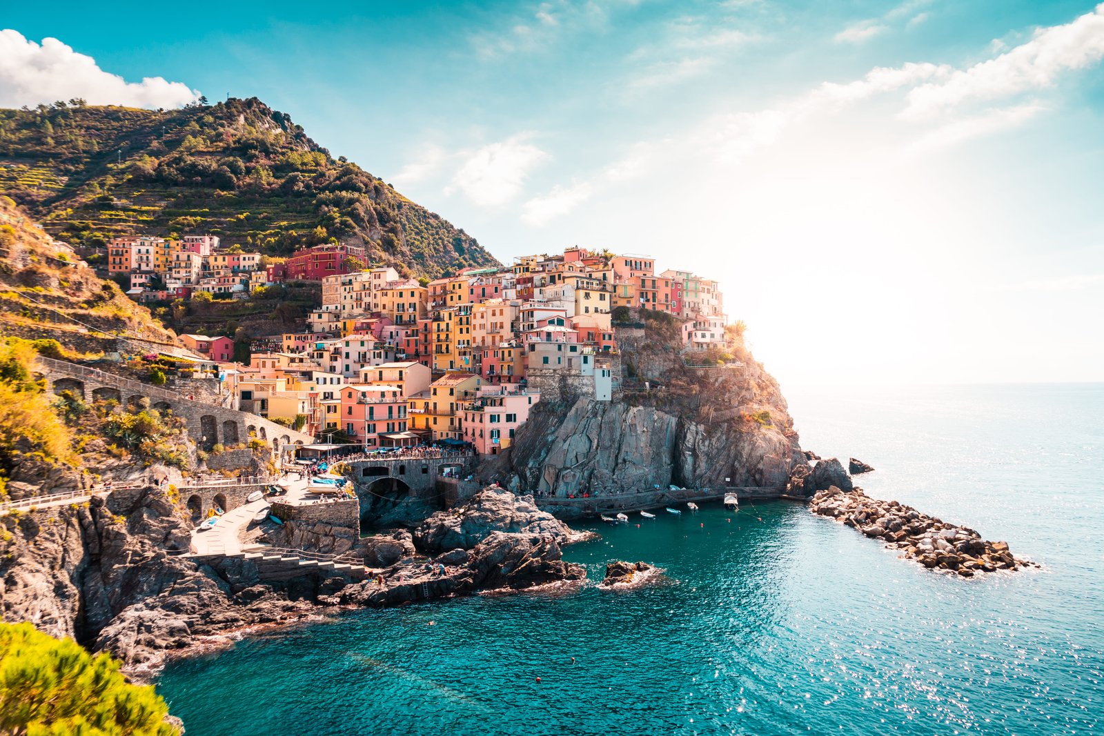 Manarola La Spezia Italy architecture cinque terre coast 2k 4k 5k