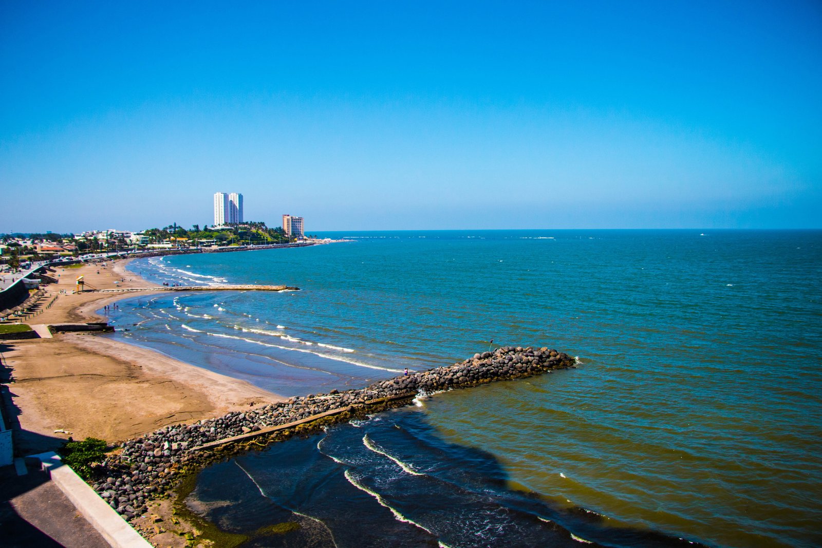 mexico veracruz nature sea water horizon over sky 2k 4k 5k