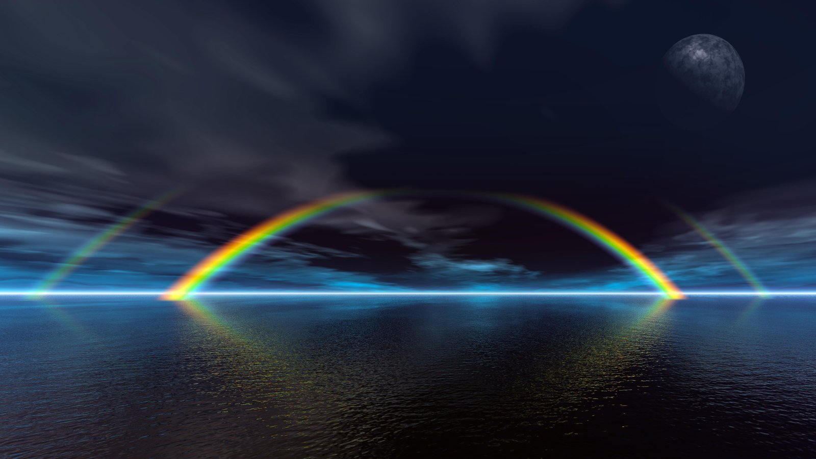 rainbow planet alien science fiction scifi sci fi 2k 4k 5k 8k