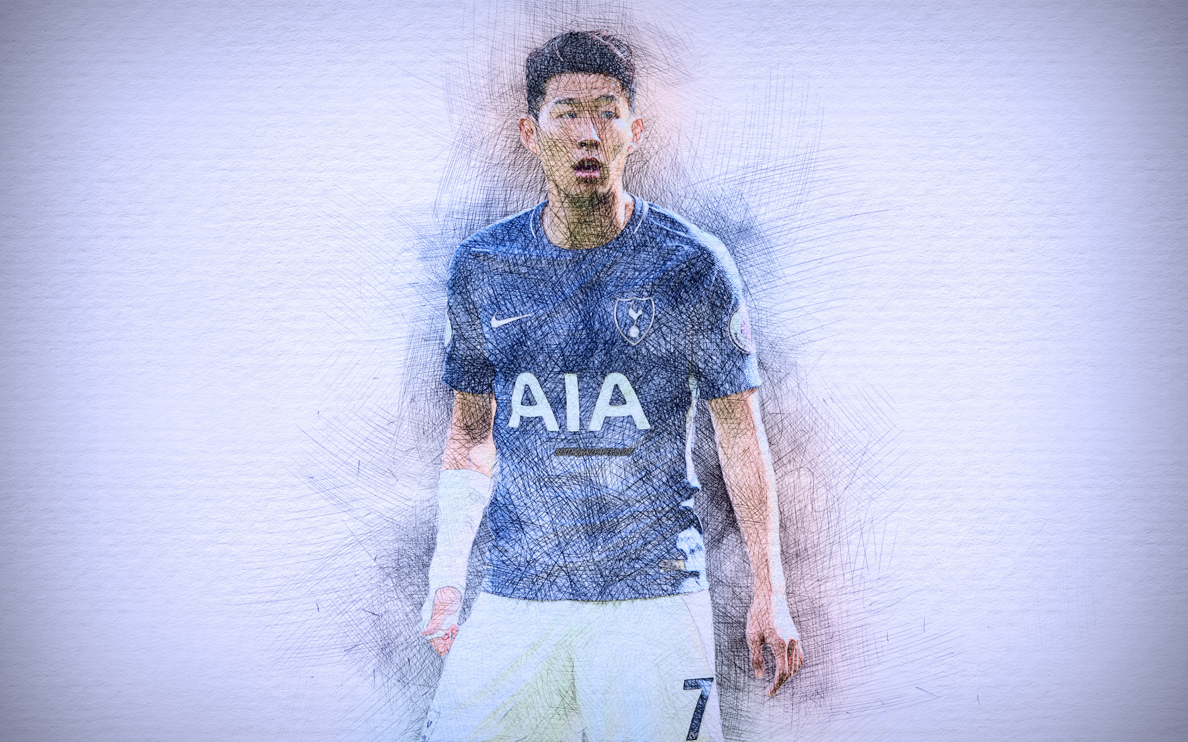 Soccer Son Heung Min South Korean Tottenham Hotspur F C 2k 4k