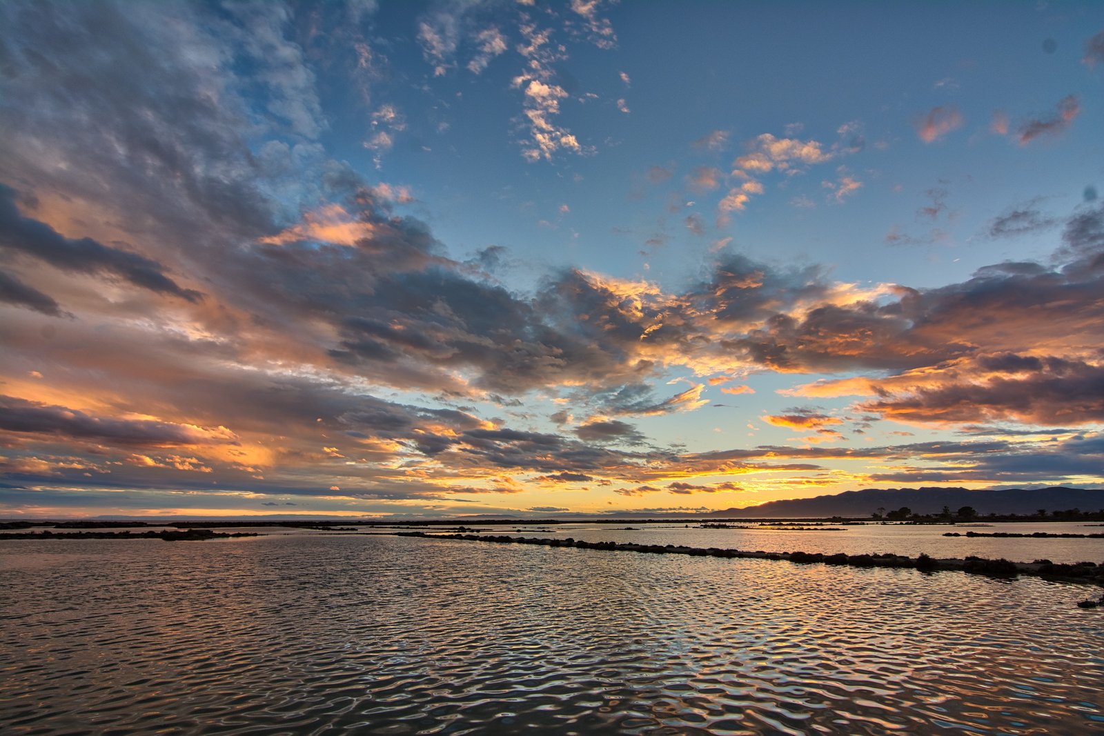 spain amposta la tancada wide angle sea cielo atardecer 2k 4k 5k
