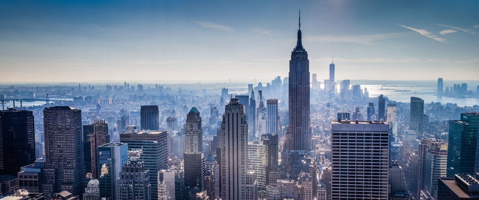 Empire State Building New York City cityscape skyscraper 2k 4k 5k