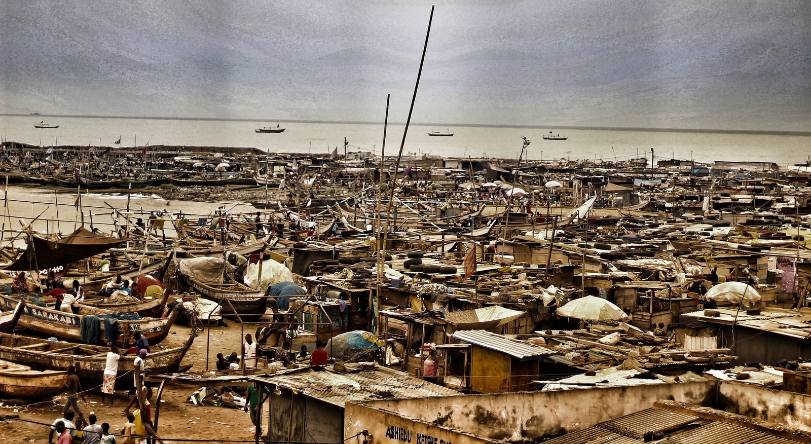 ghana accra james town hd beach africa canoes sea architecture 2k 4k 5k