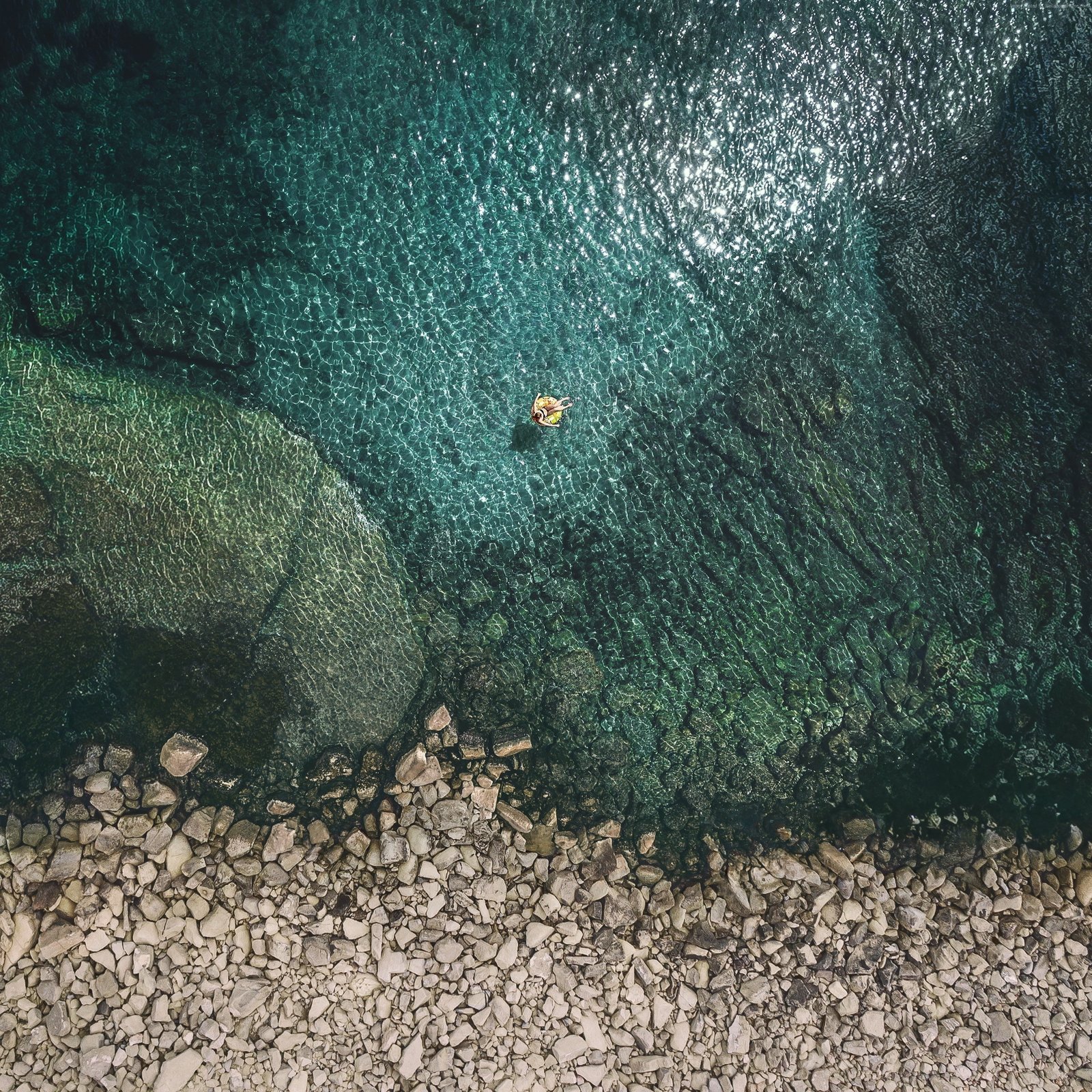 iOS 11 sea water nature day high angle view tranquility 2k