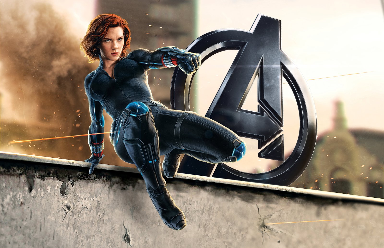 Marvel Avengers Black Widow girl costume superhero scarlett johansson 2k 4k 5k
