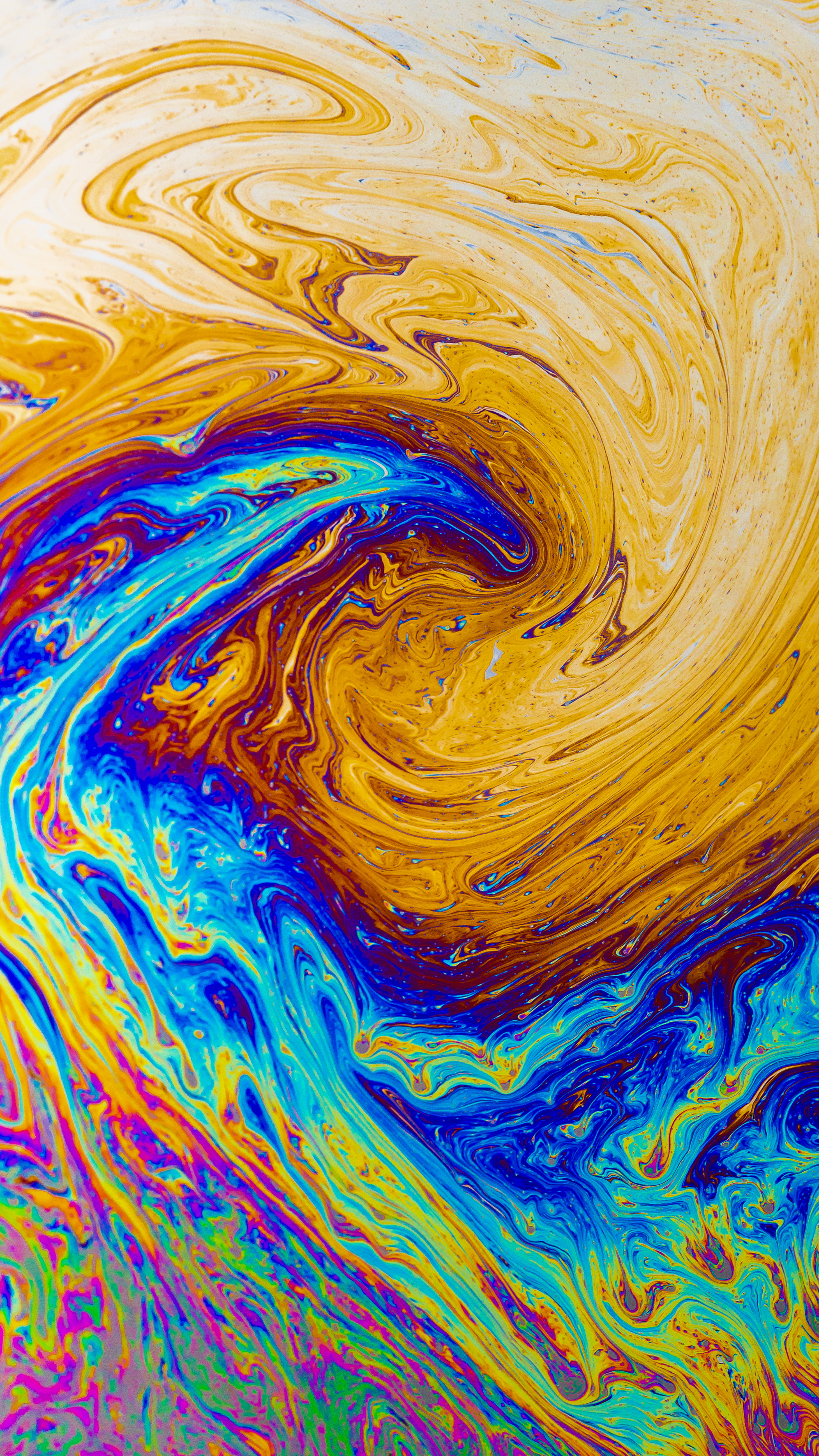 abstract painting art colorful pattern oil wallpaper macro 2k