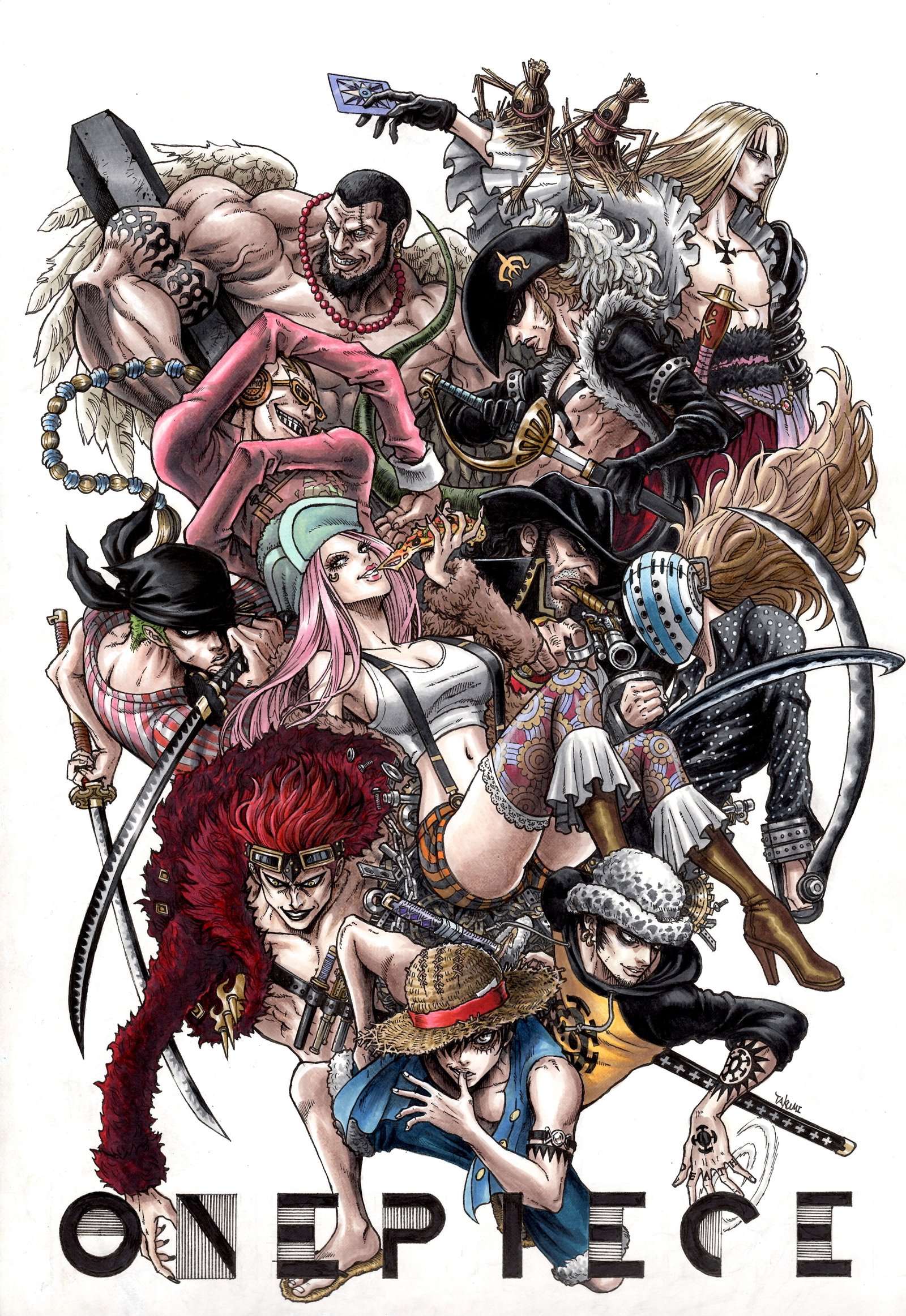 anime Roronoa Zoro One Piece Trafalgar Law Monkey D Luffy 2k 4k