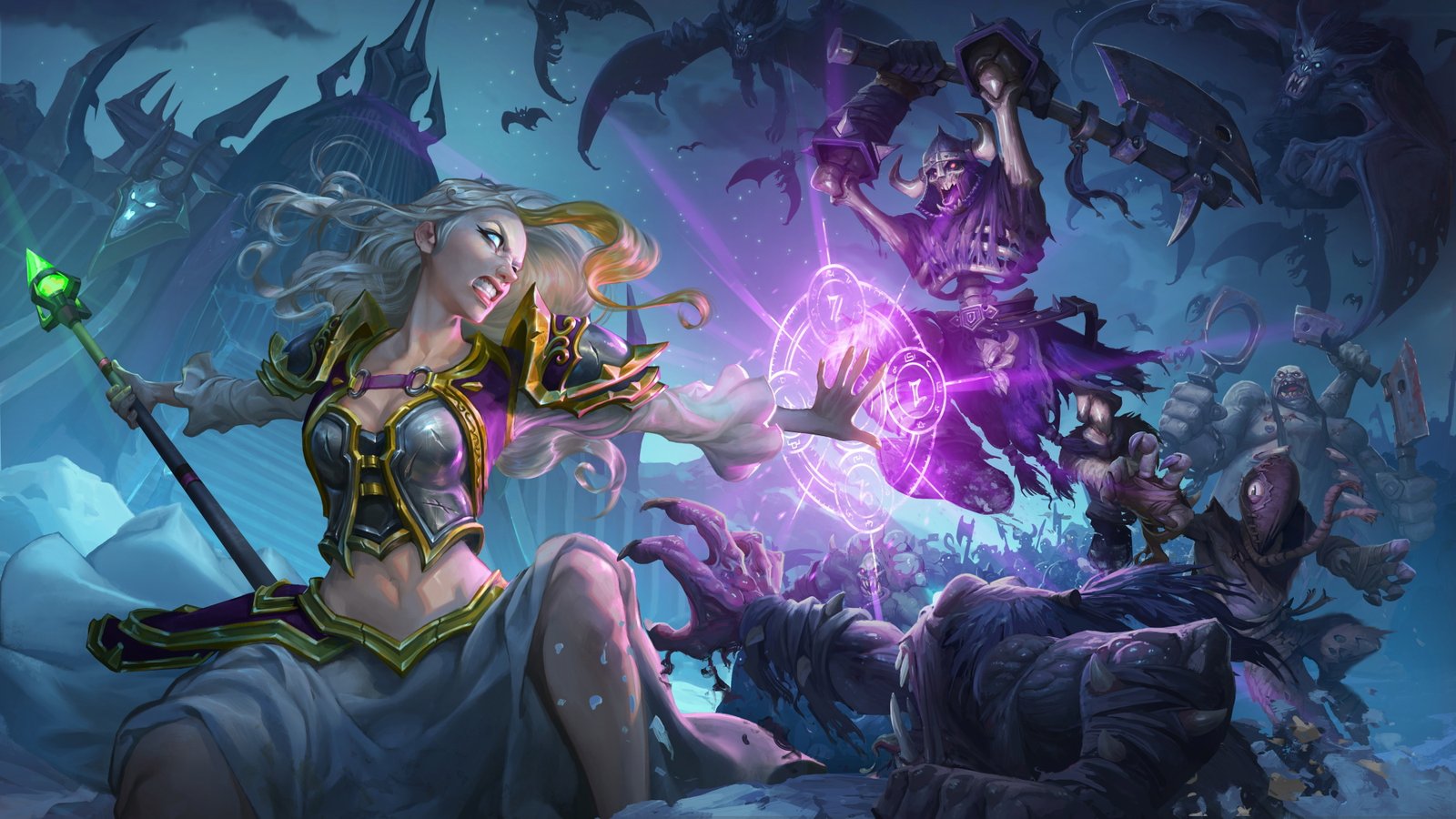knights of the frozen throne games hd artwork artist 2k 4k 5k 8k