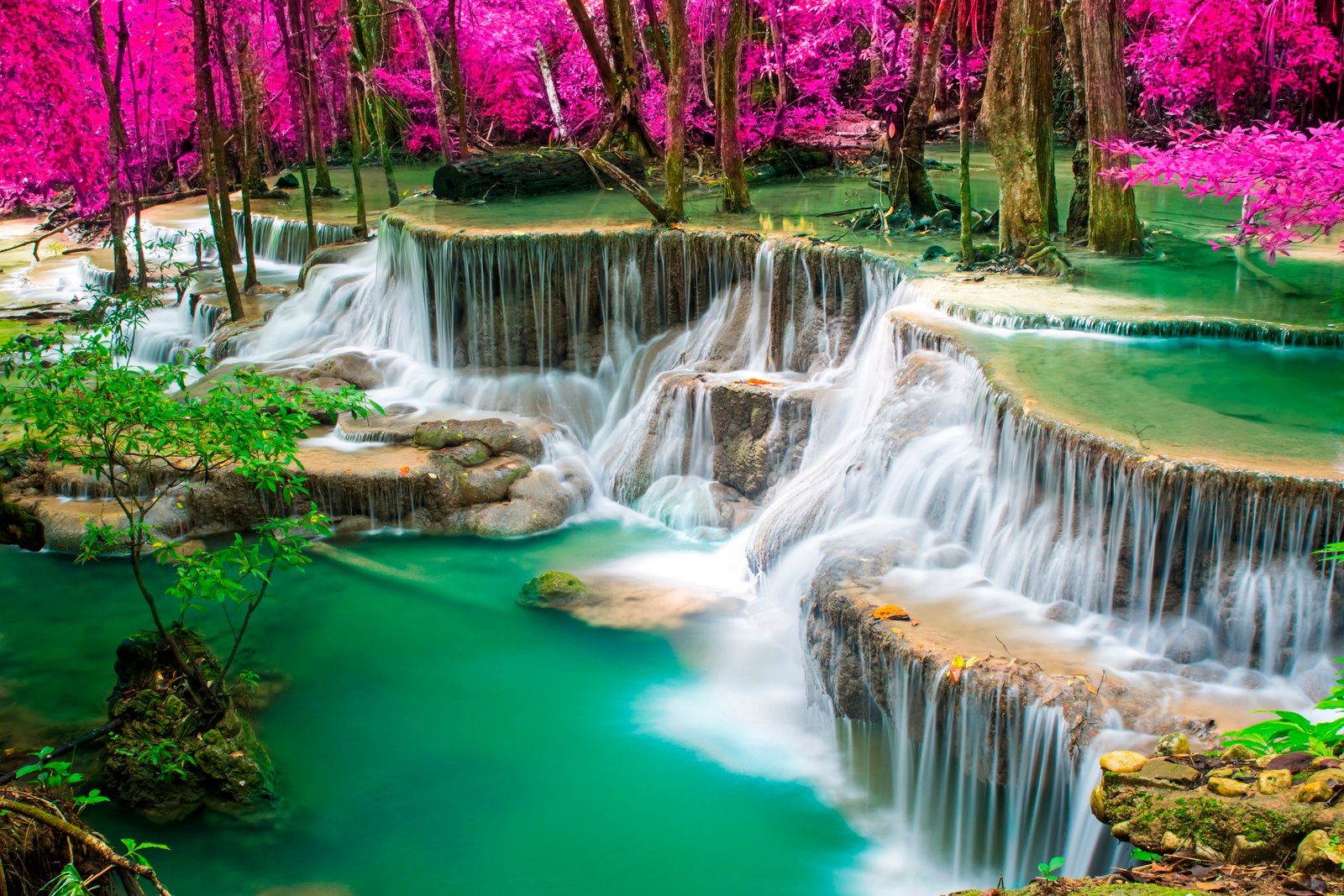 nature waterfall 2k 4k 5k