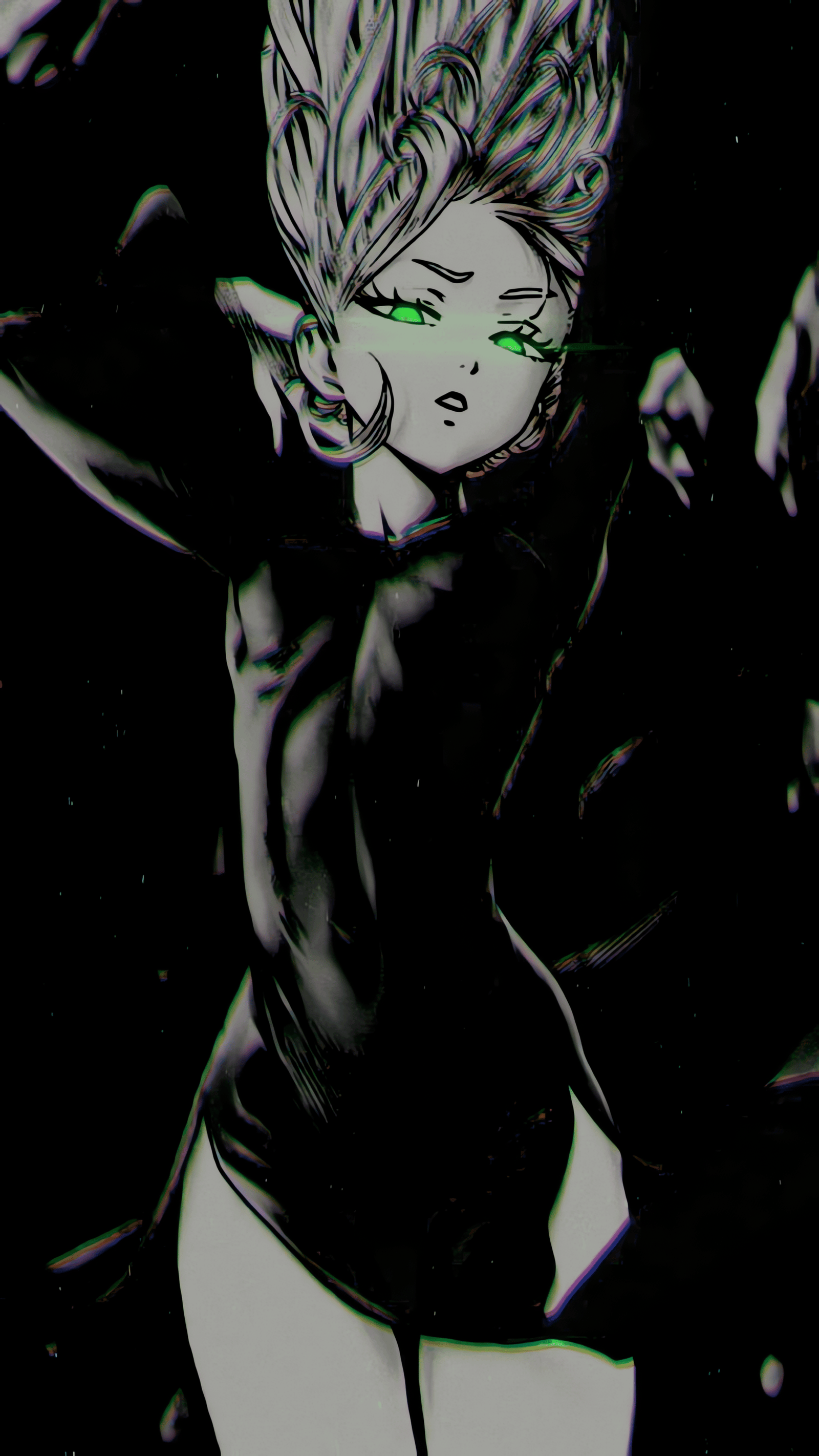 Tatsumaki one punch man anime amoled minimalism 2k