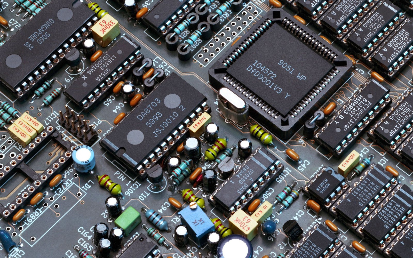 black circuit board technology boards PCB computer 75 2k