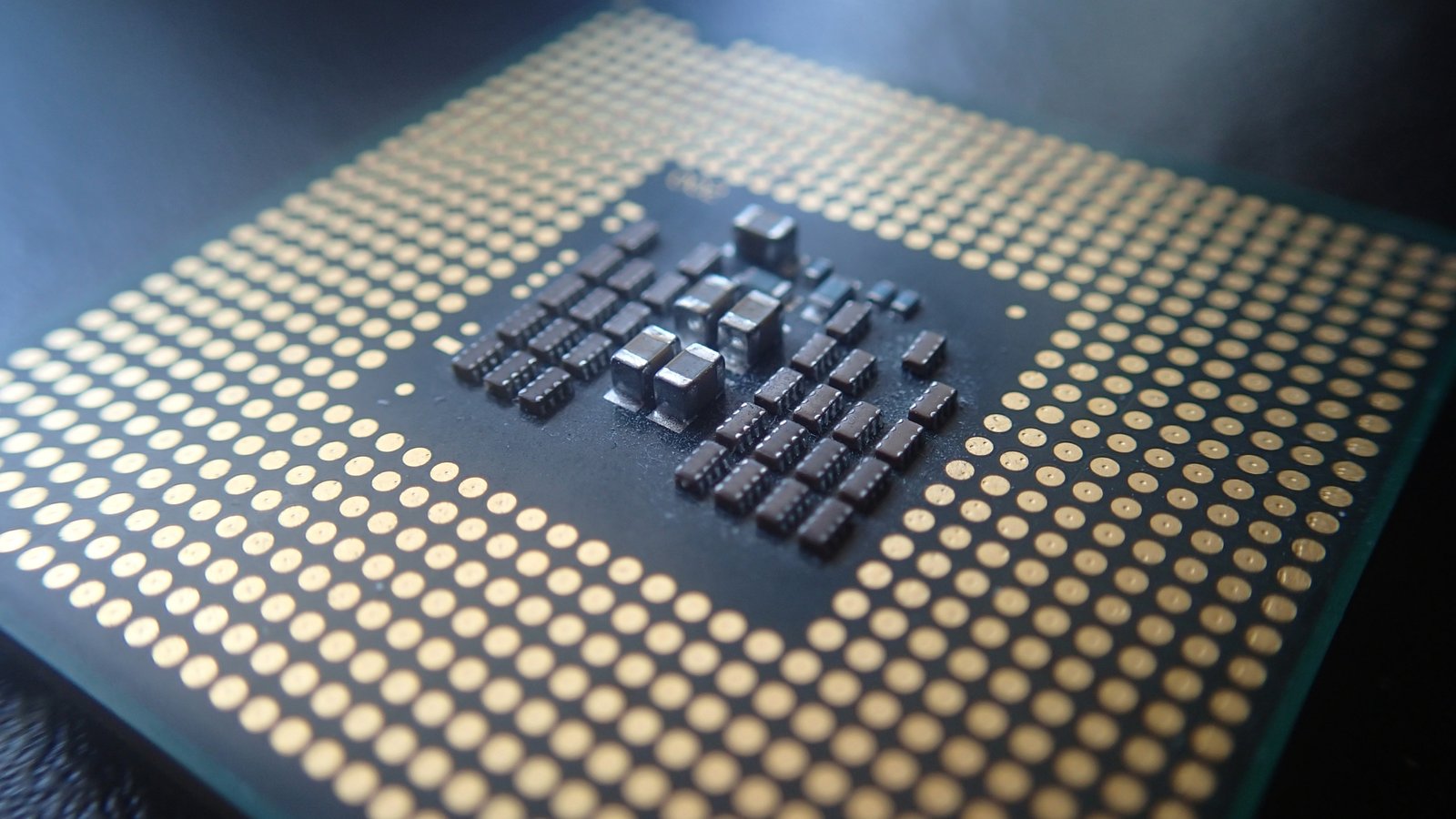 macro photography of computer processor cpu chip pc hardware 2k 4k
