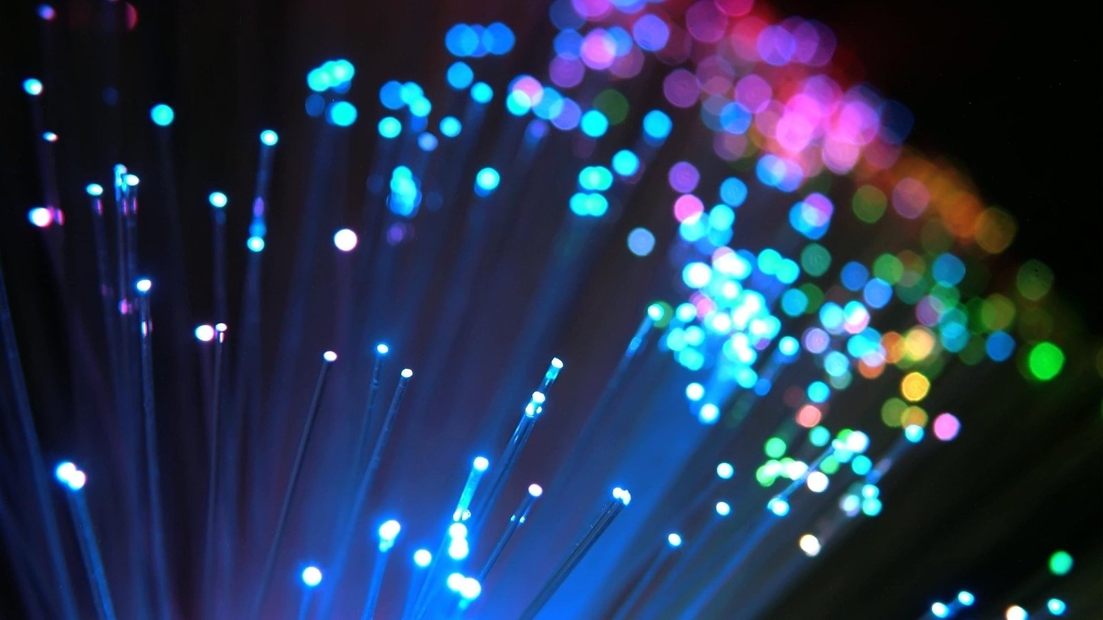 multicolored bokeh photography untitled Optic fiber macro 2k