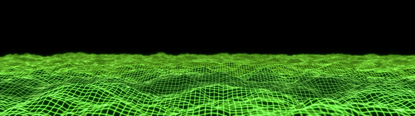 multiple display abstract geometry lines digital art waves 2k 4k