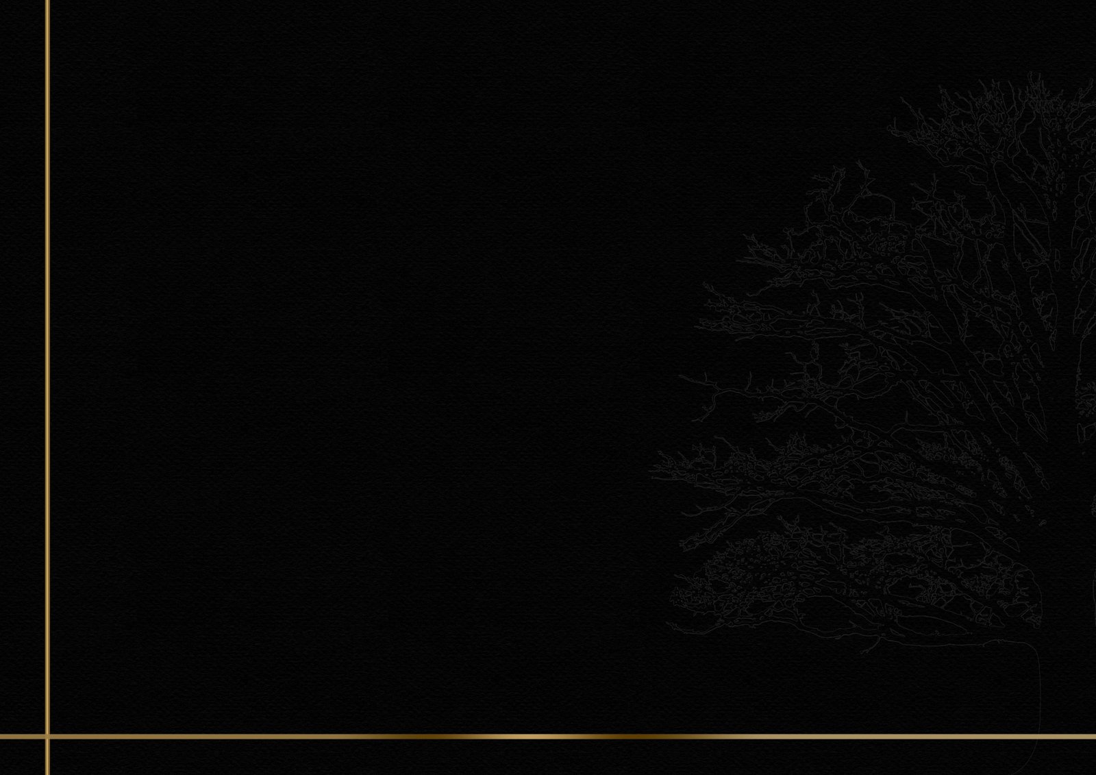 trauerkarte frame background gold black tree aesthetic 2k 4k