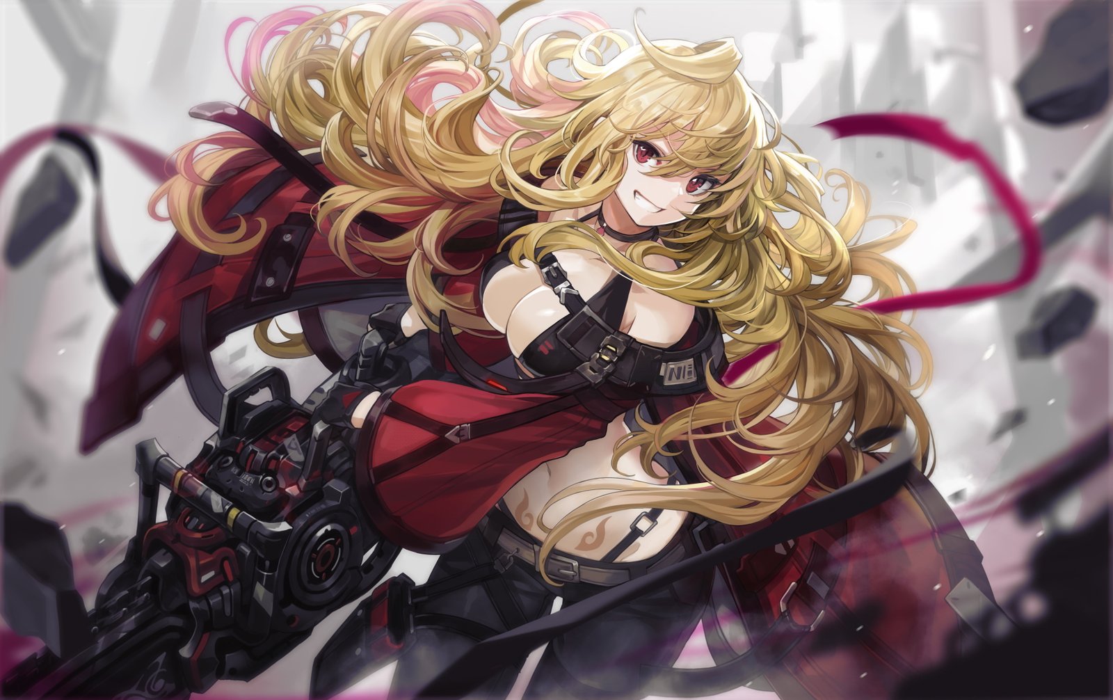 anime girls original characters women blonde long hair 2k 4k 5k