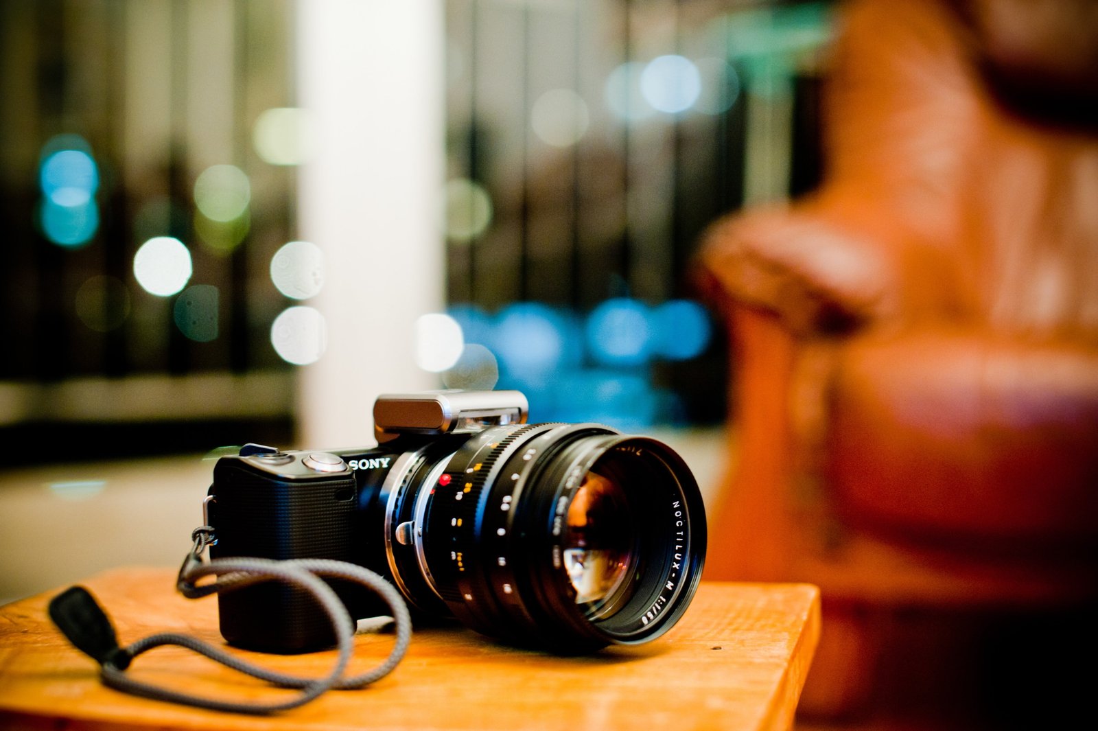 black DSLR camera bokeh depth of field Photographic Equipment 2k 4k