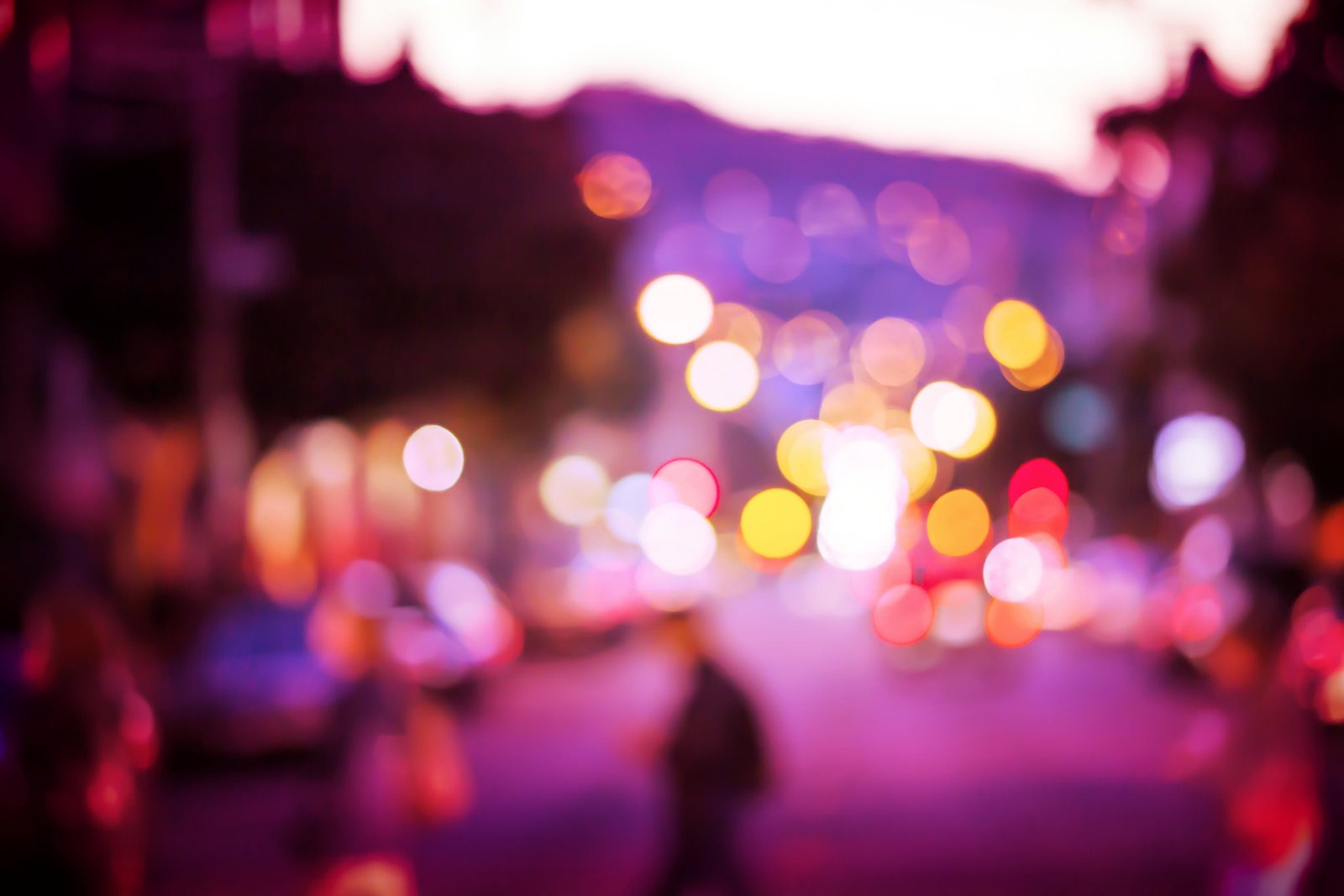 Bokeh photography of street Drift California Mission District San Francisco 2k 4k 5k