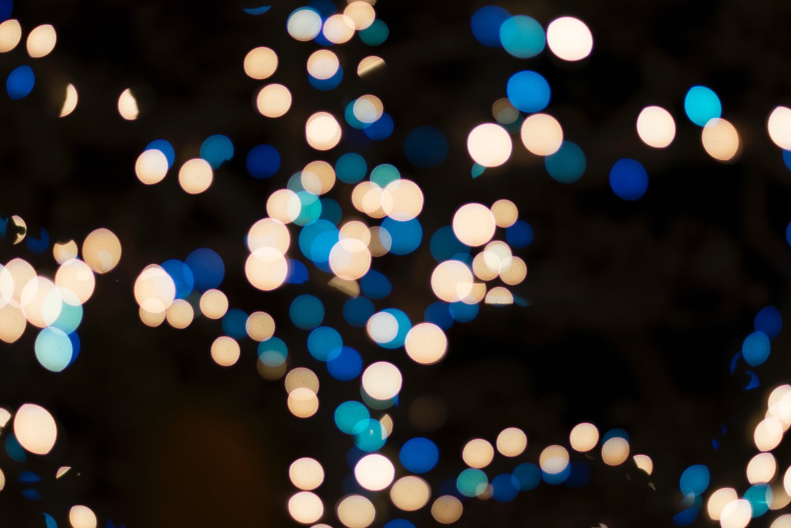 Bokeh photography lights night dark christmas holiday festival 2k 4k 5k