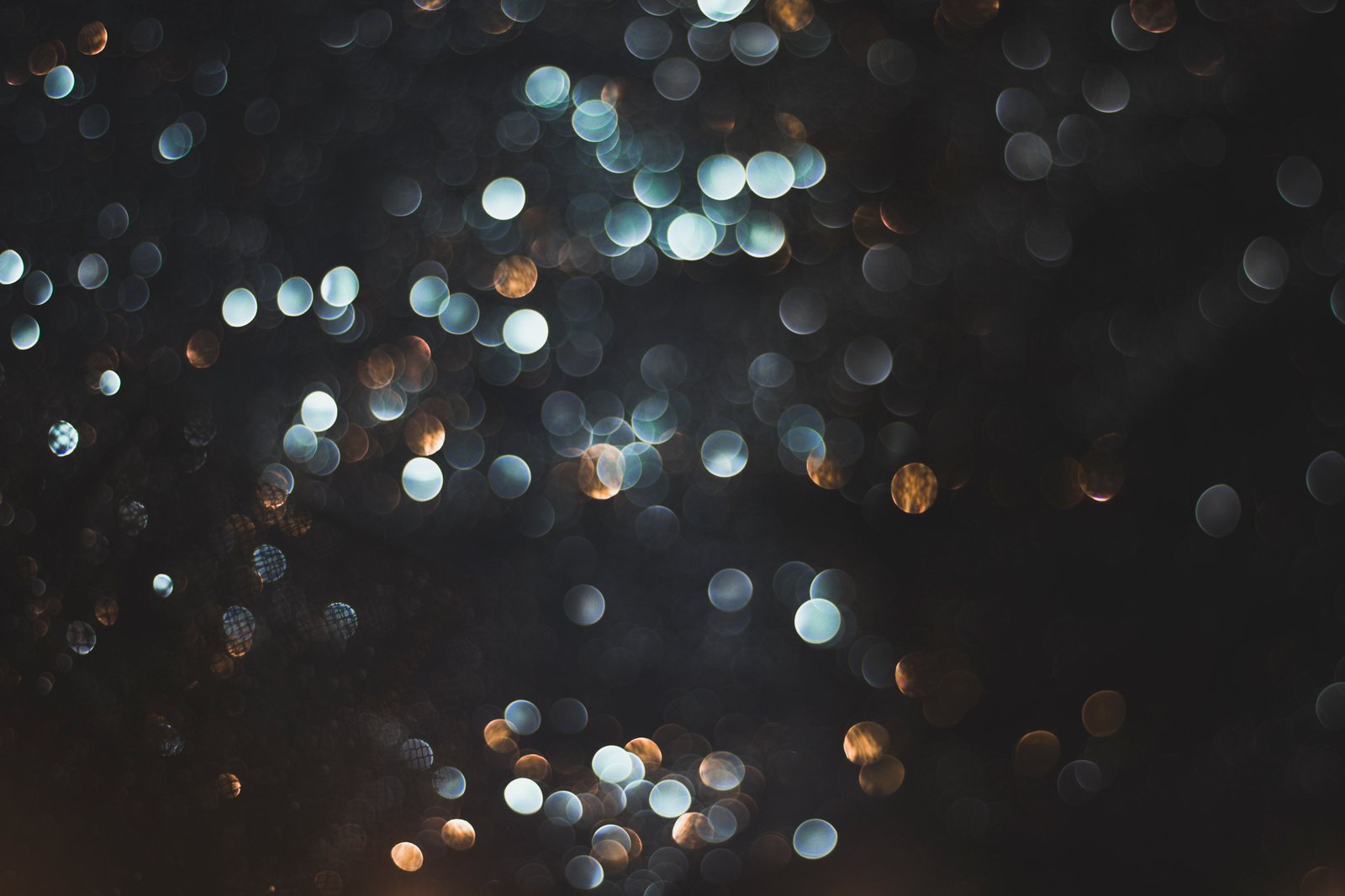 bokeh blue dark background illuminated defocused night 2k 4k 5k