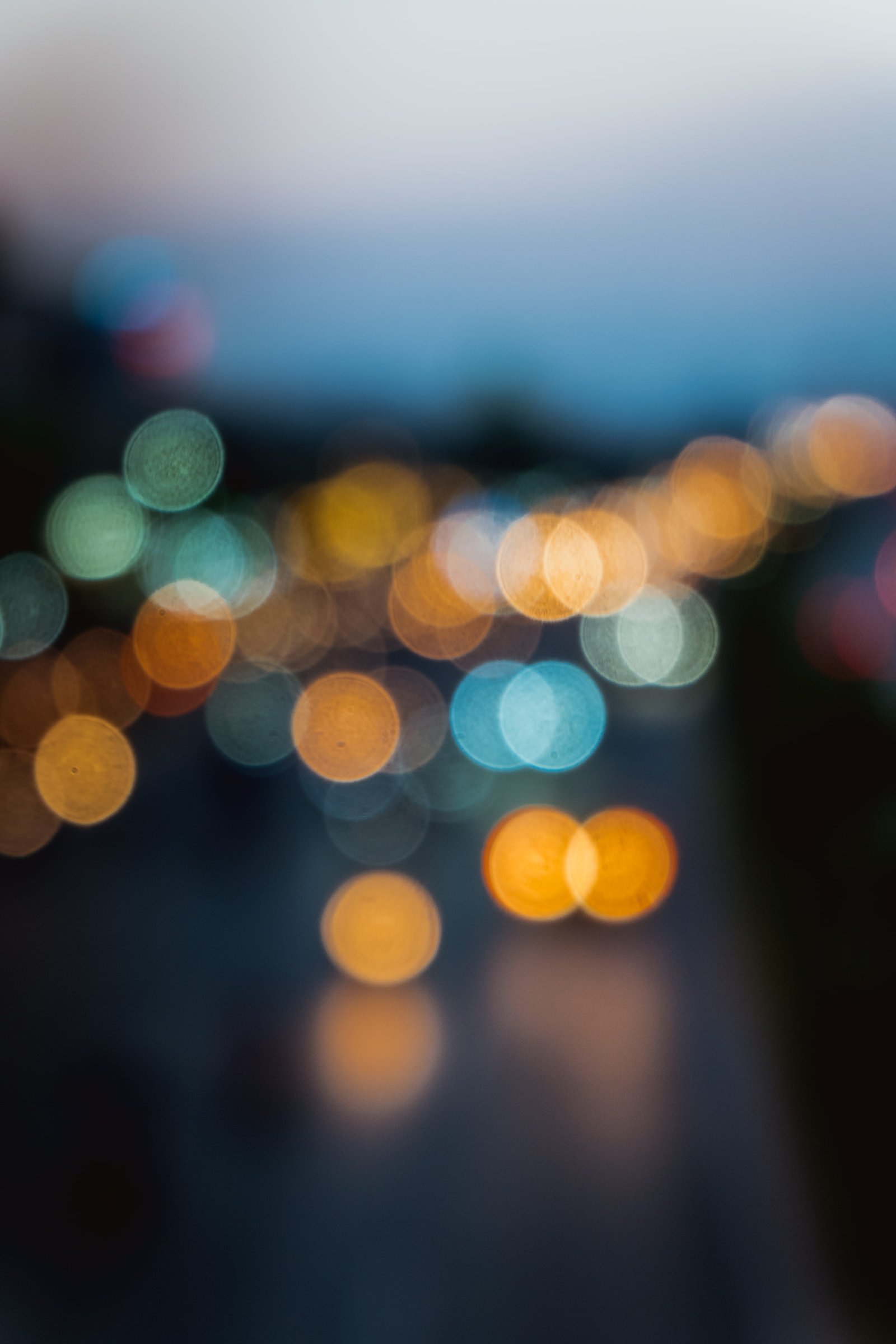 bokeh lighting flare handrail banister sad wallpaper night 2k
