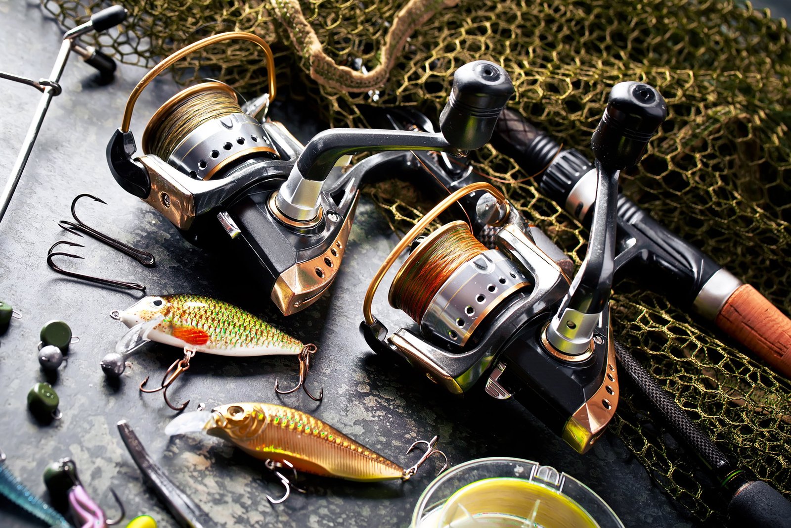 fish network fishing rod bokeh hooks tackle line 2k