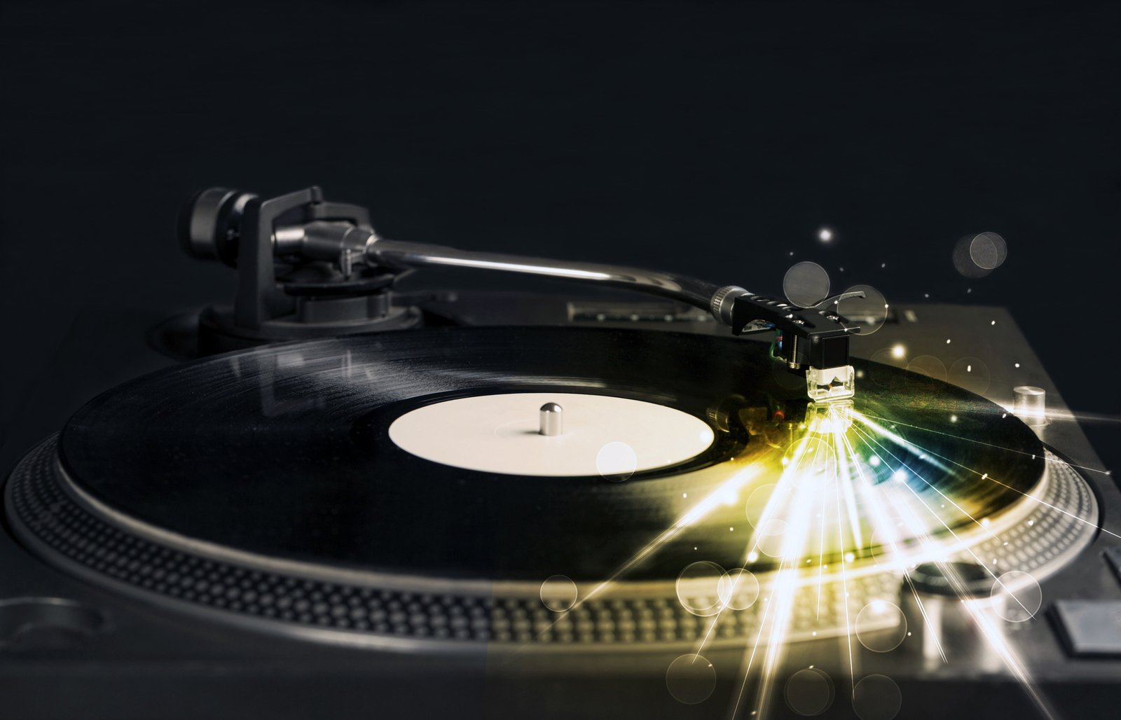 gray and white turntable light line retro creative glow 2k 4k 5k