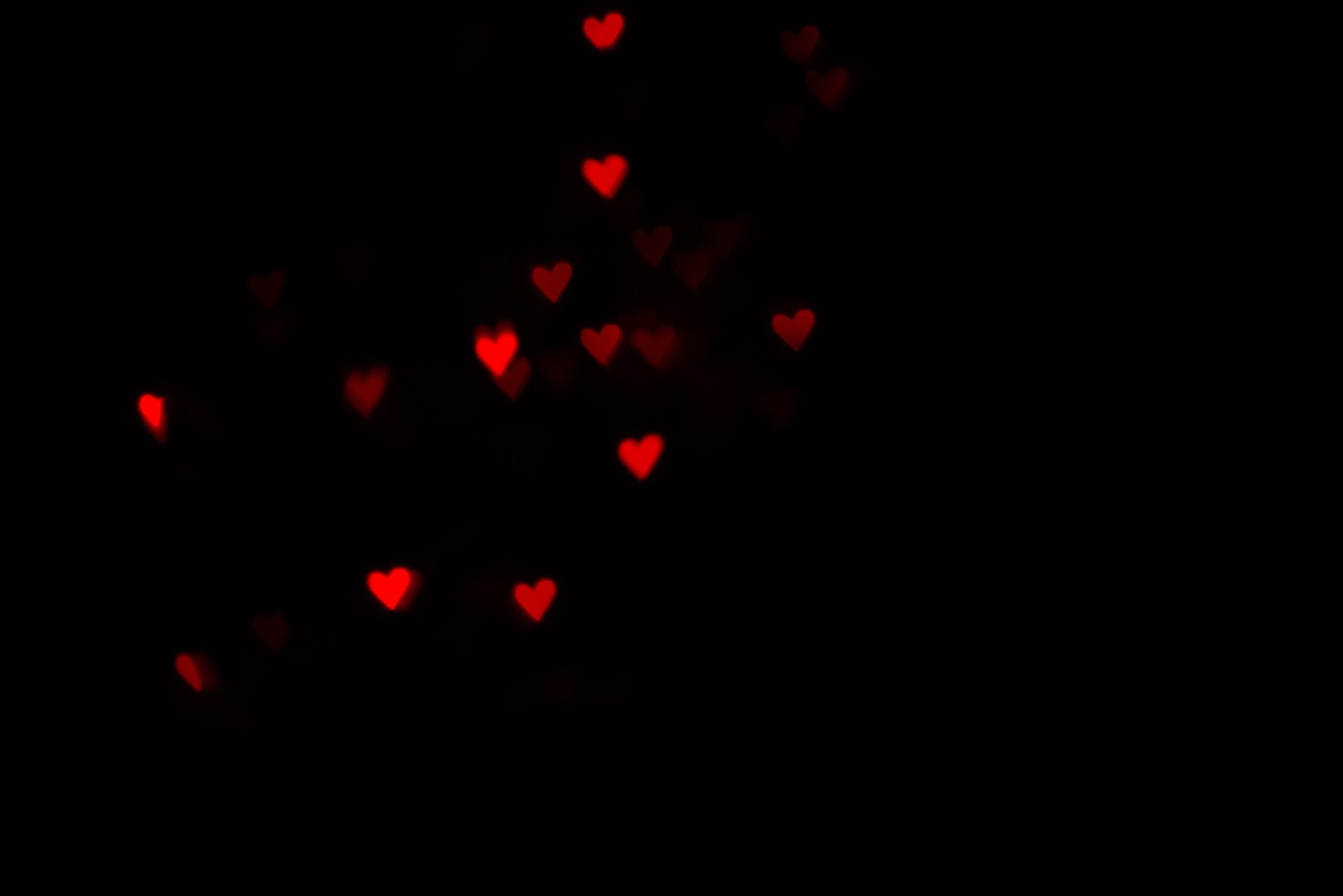hearts bokeh red black valentines background no people 2k 4k 5k