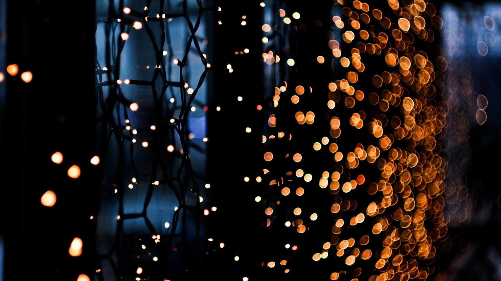 light night lighting darkness bokeh christmas lights photography 2k