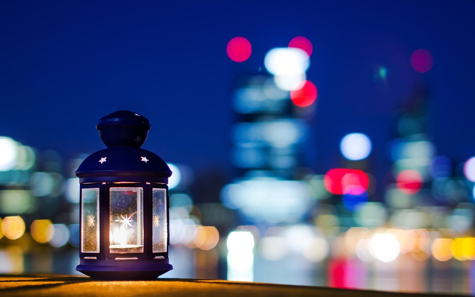 purple lantern stars night the city background fire widescreen 2k