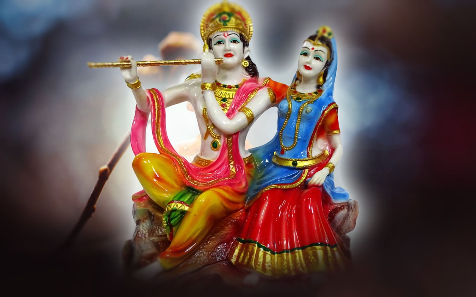 Radha Krishna Romantic Poses Lord God love bokeh 36 2k