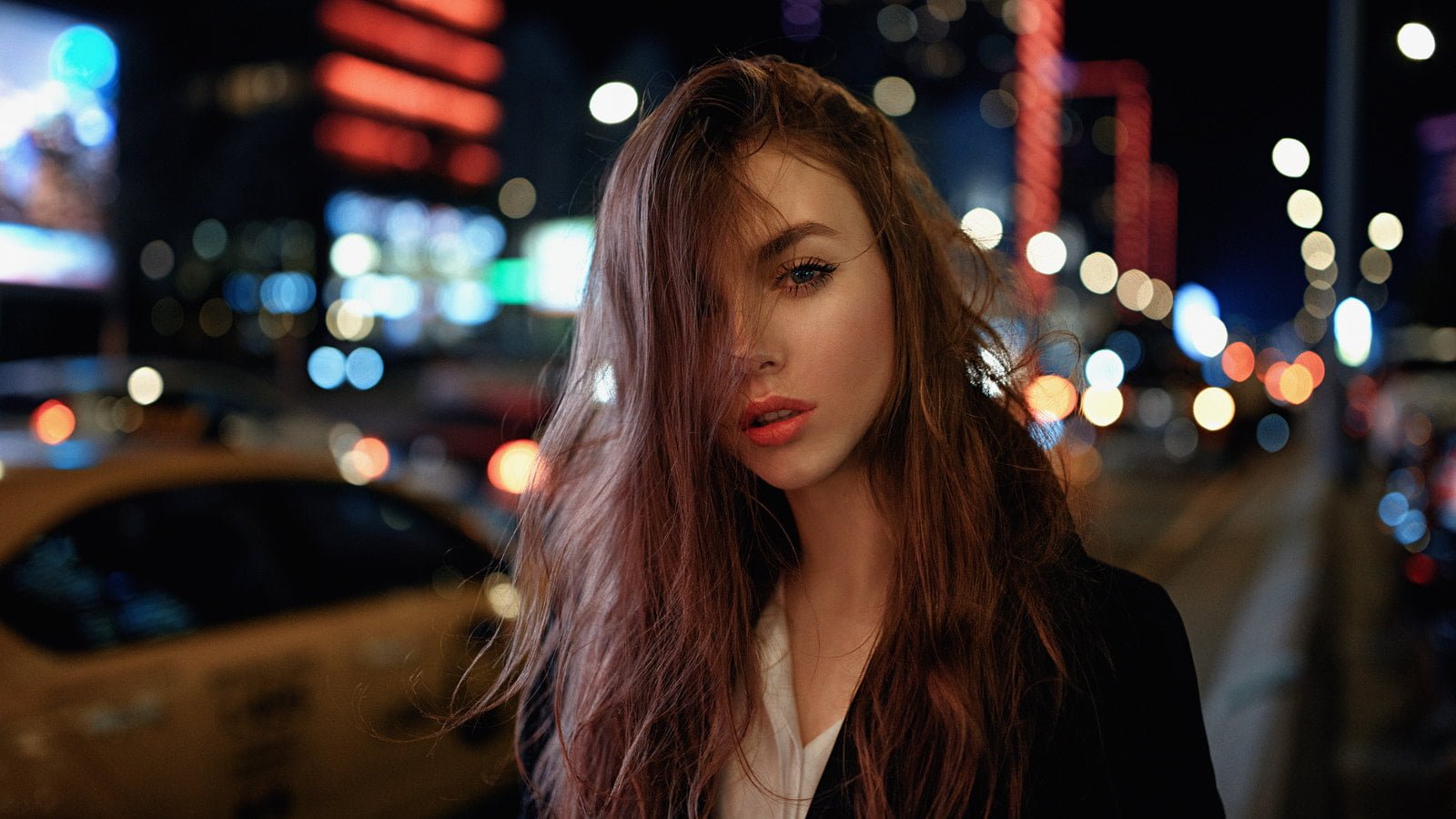 women s black top woman in Georgy Chernyadyev portrait 2k