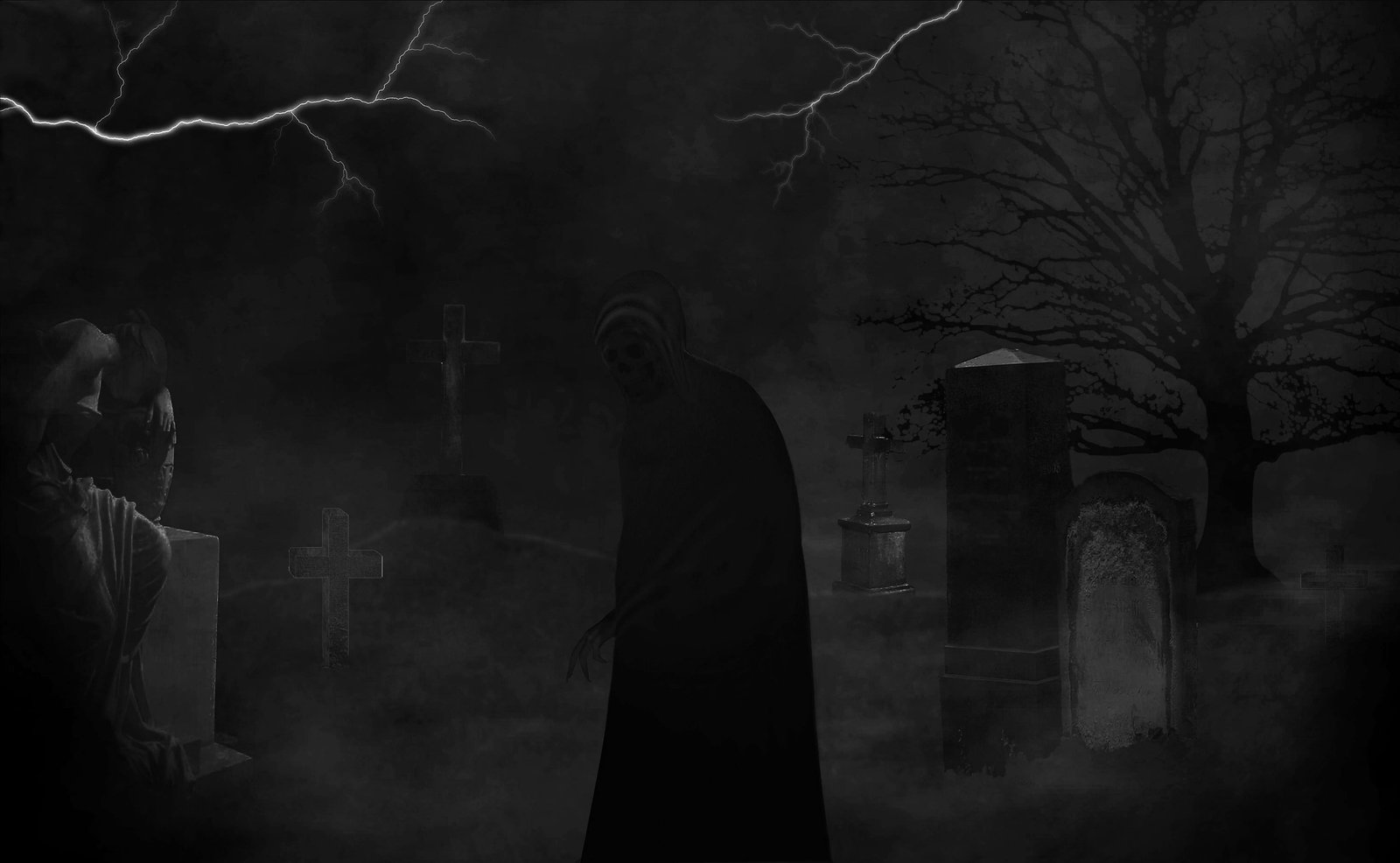 darkness black graphic white horror creepy scary fear 2k